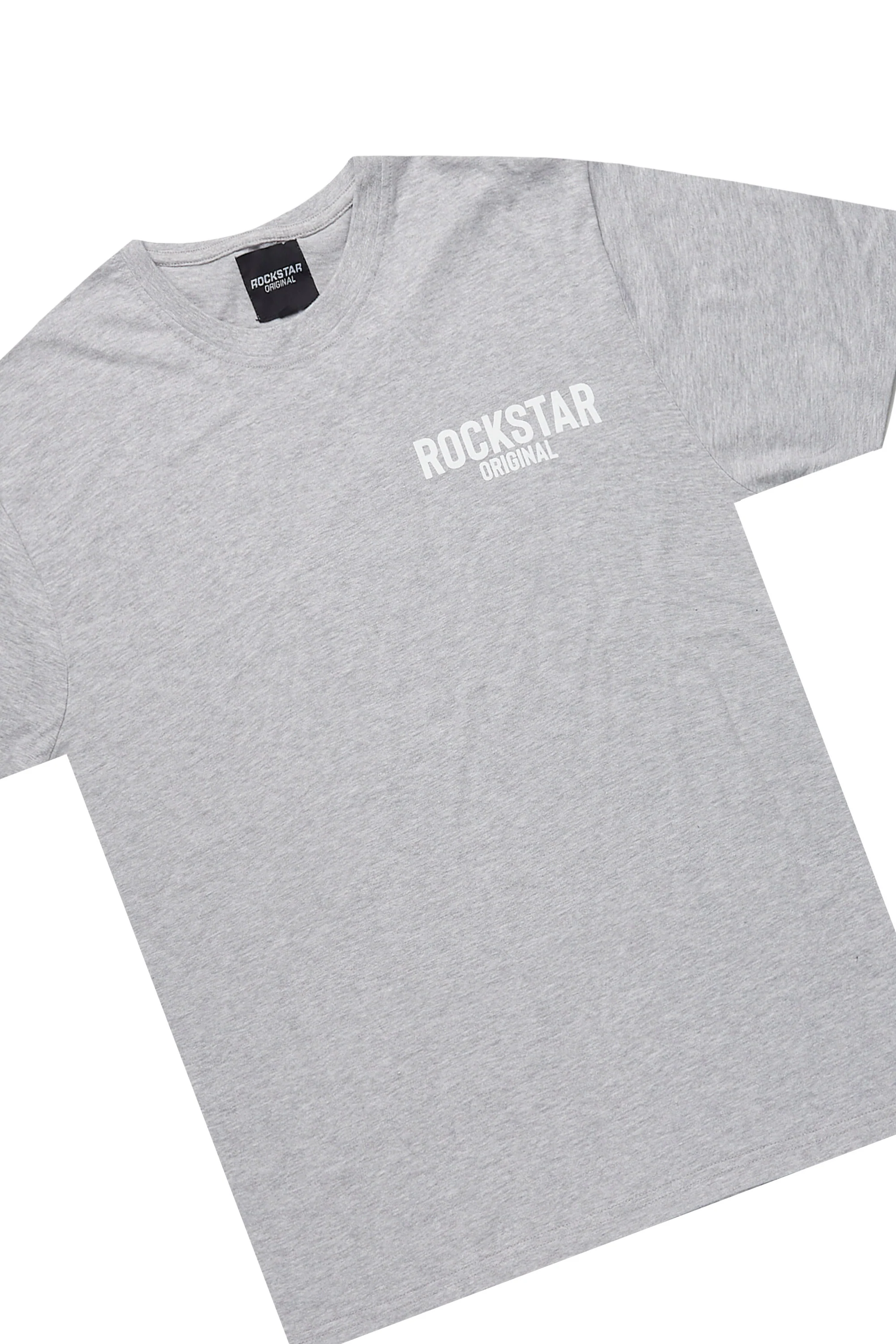 Sana Heather Grey Relaxed T-Shirt/Short Set - Image 6