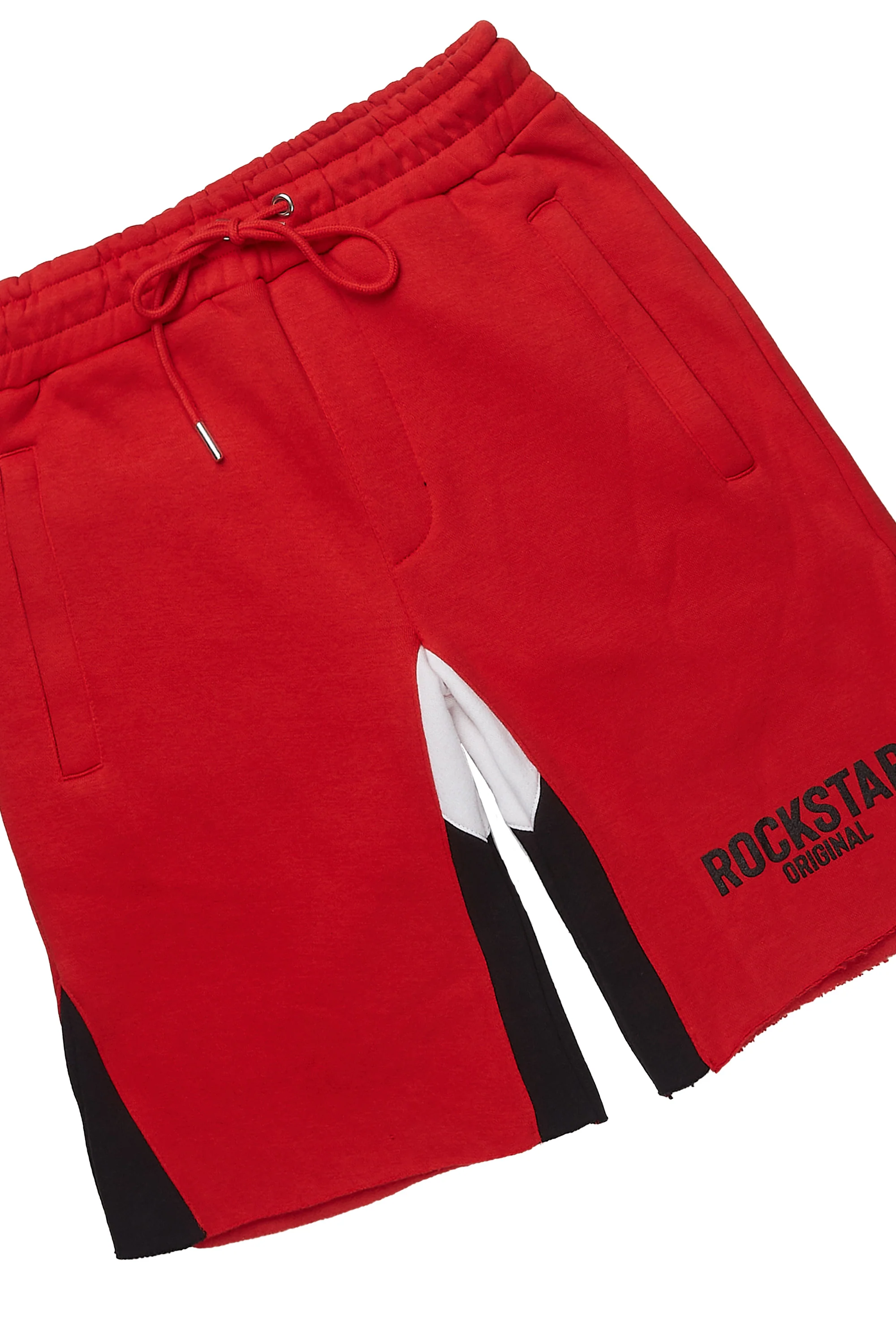 Sana Red Relaxed T-Shirt/Short Set - Image 6