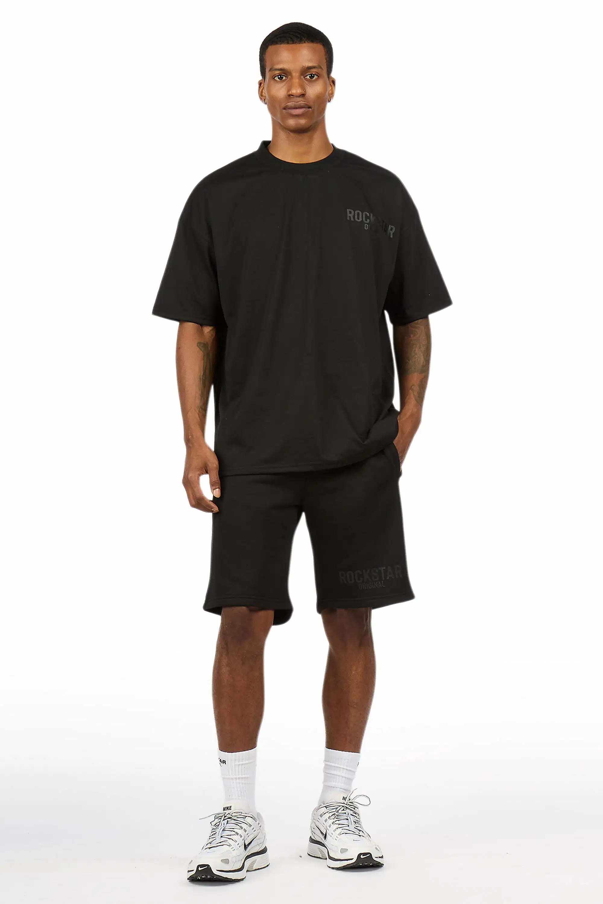 Sana Black/Black Short Set - Image 2