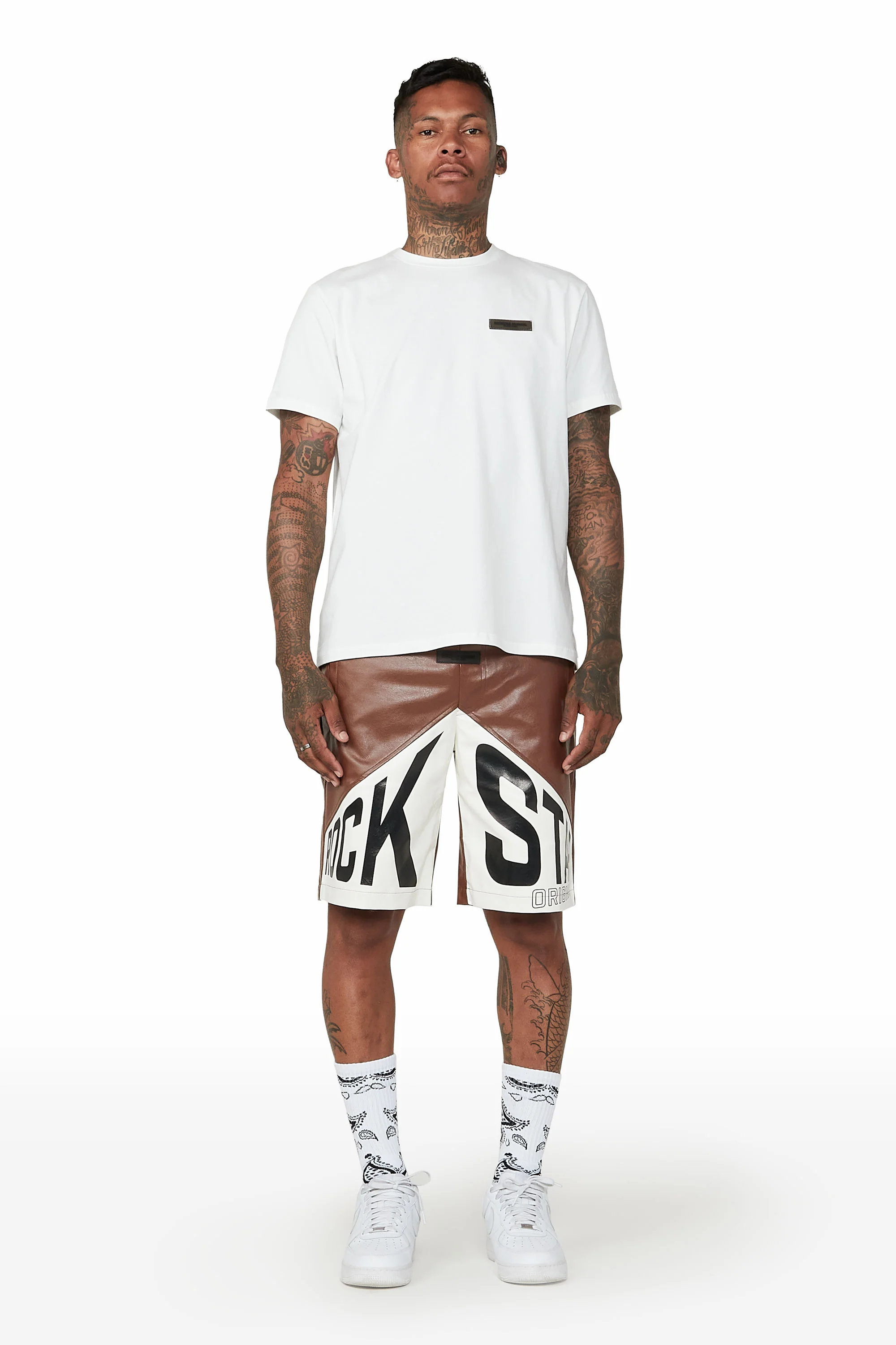 Zayn White Graphic Short Set - Image 2