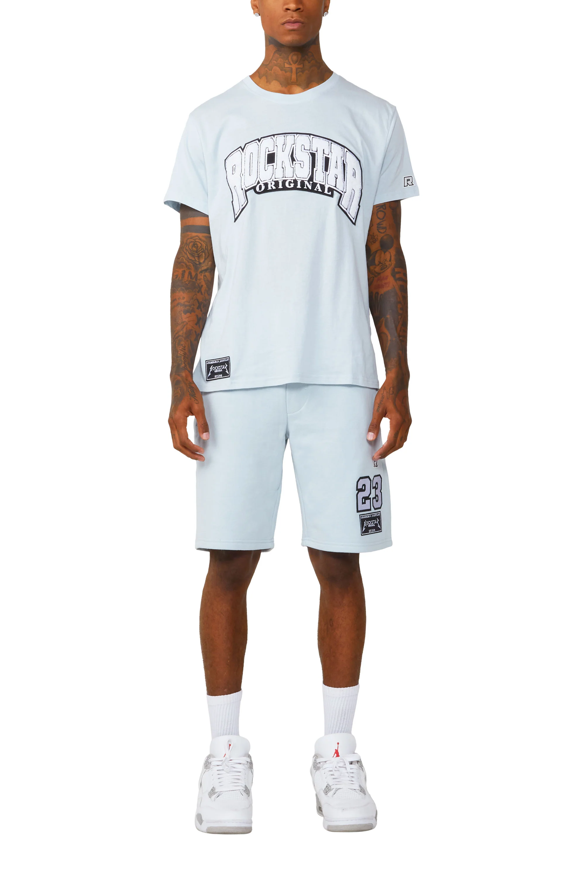 Cameron Baby Blue T-Shirt/Short Set - Image 8