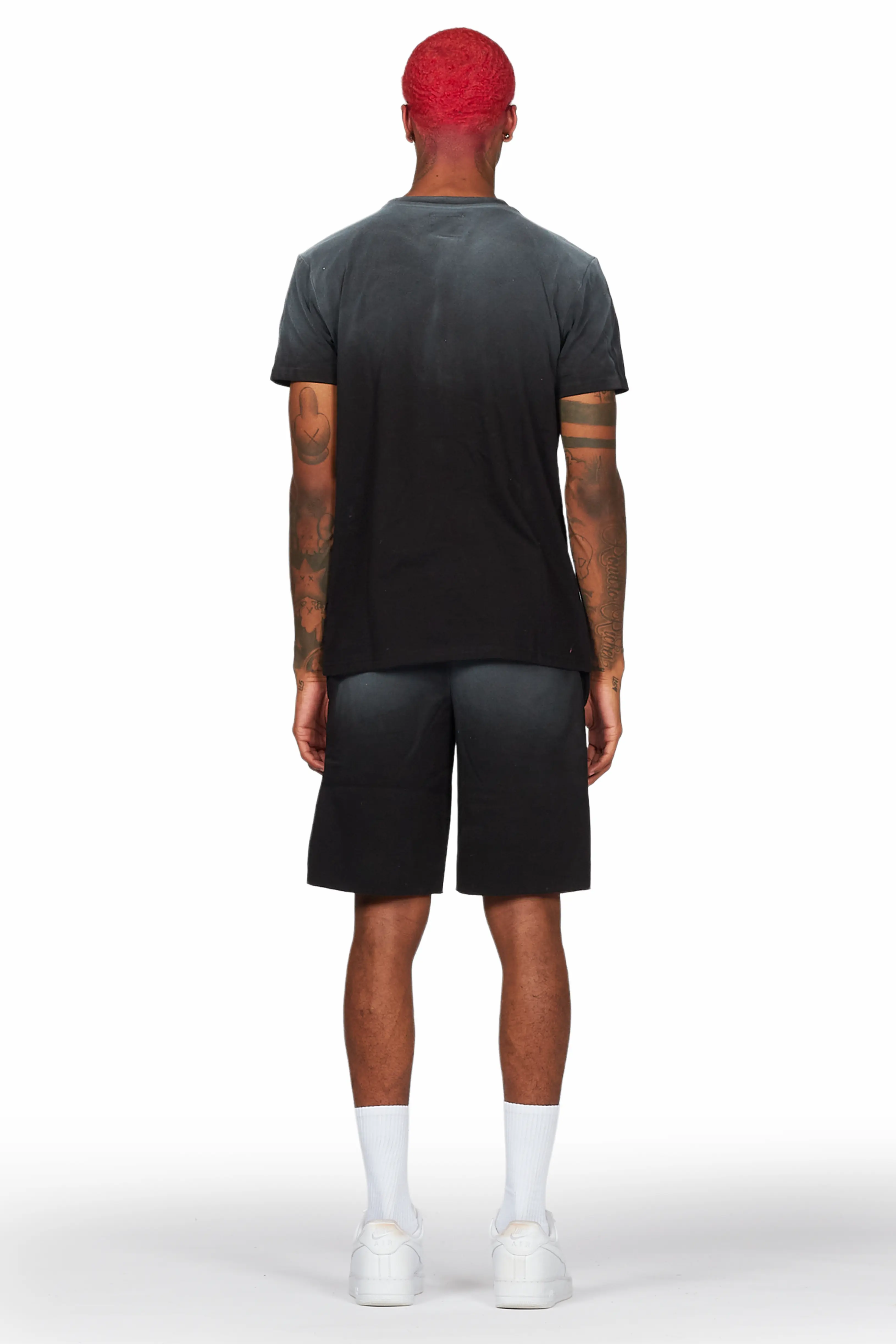 Baraz Black T-Shirt Short Set - Image 5