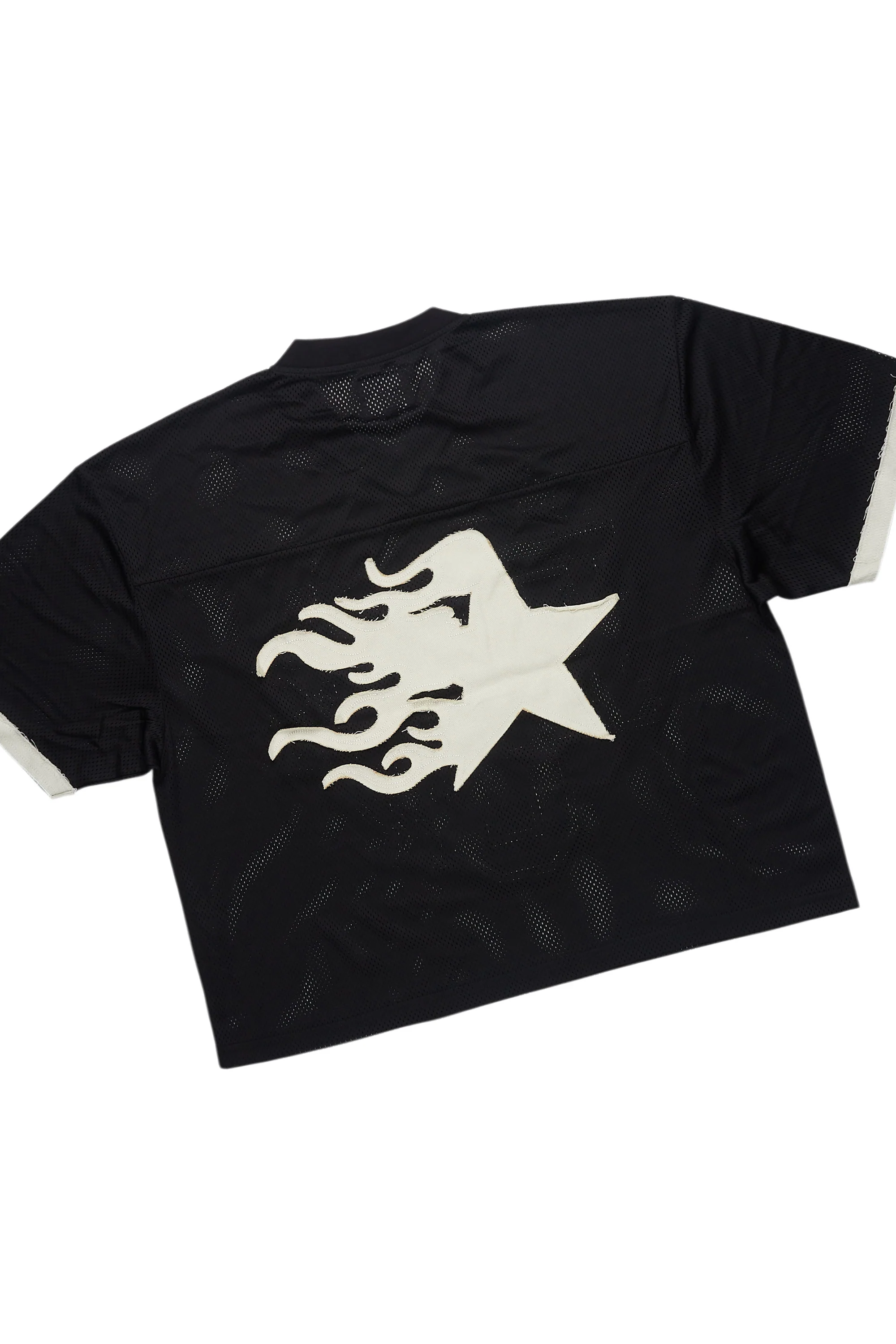 Pluton Black Mesh T-Shirt/Short Set - Image 5