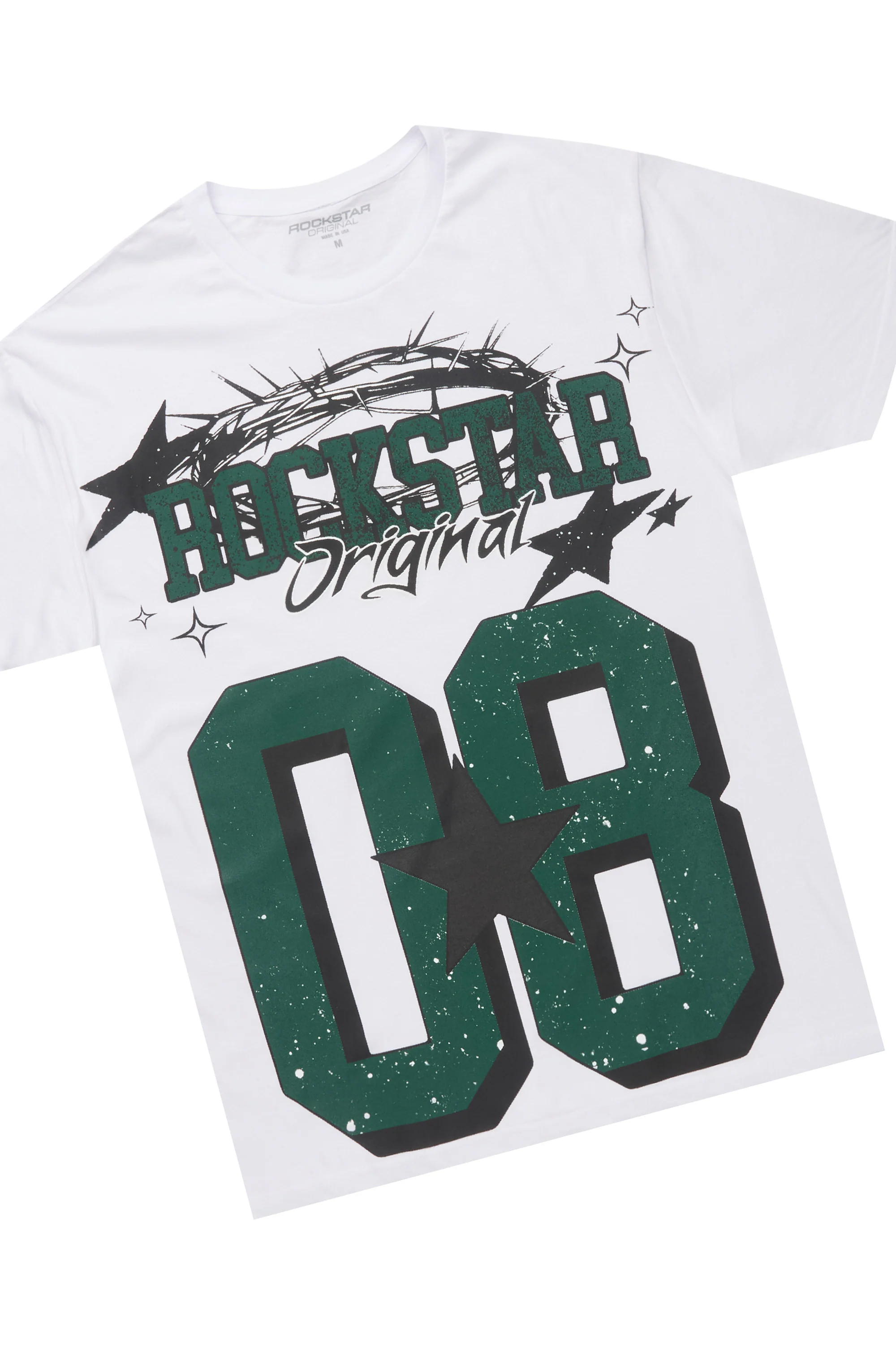 Allstar White/Green T-Shirt Short Set - Image 8