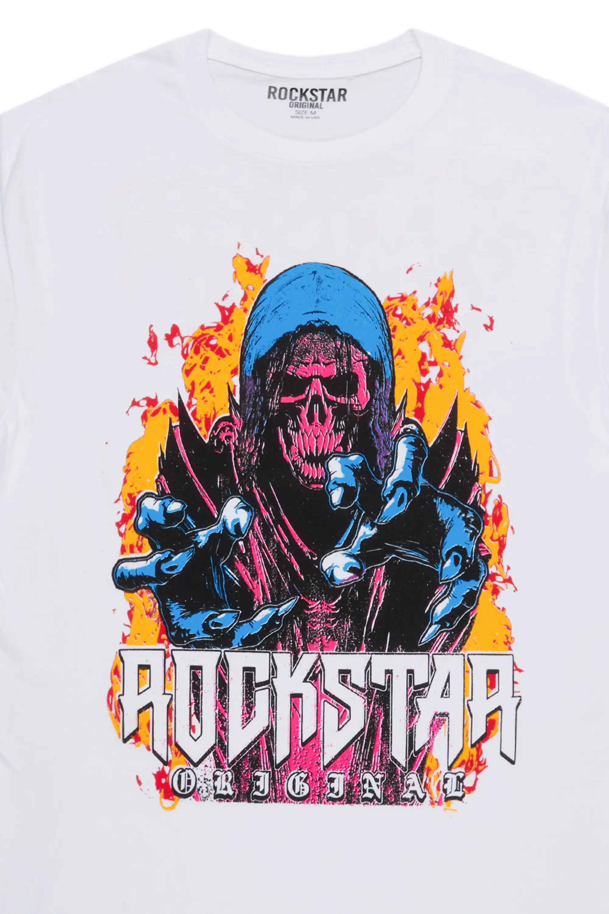 Cadell White Graphic T-Shirt - Image 3