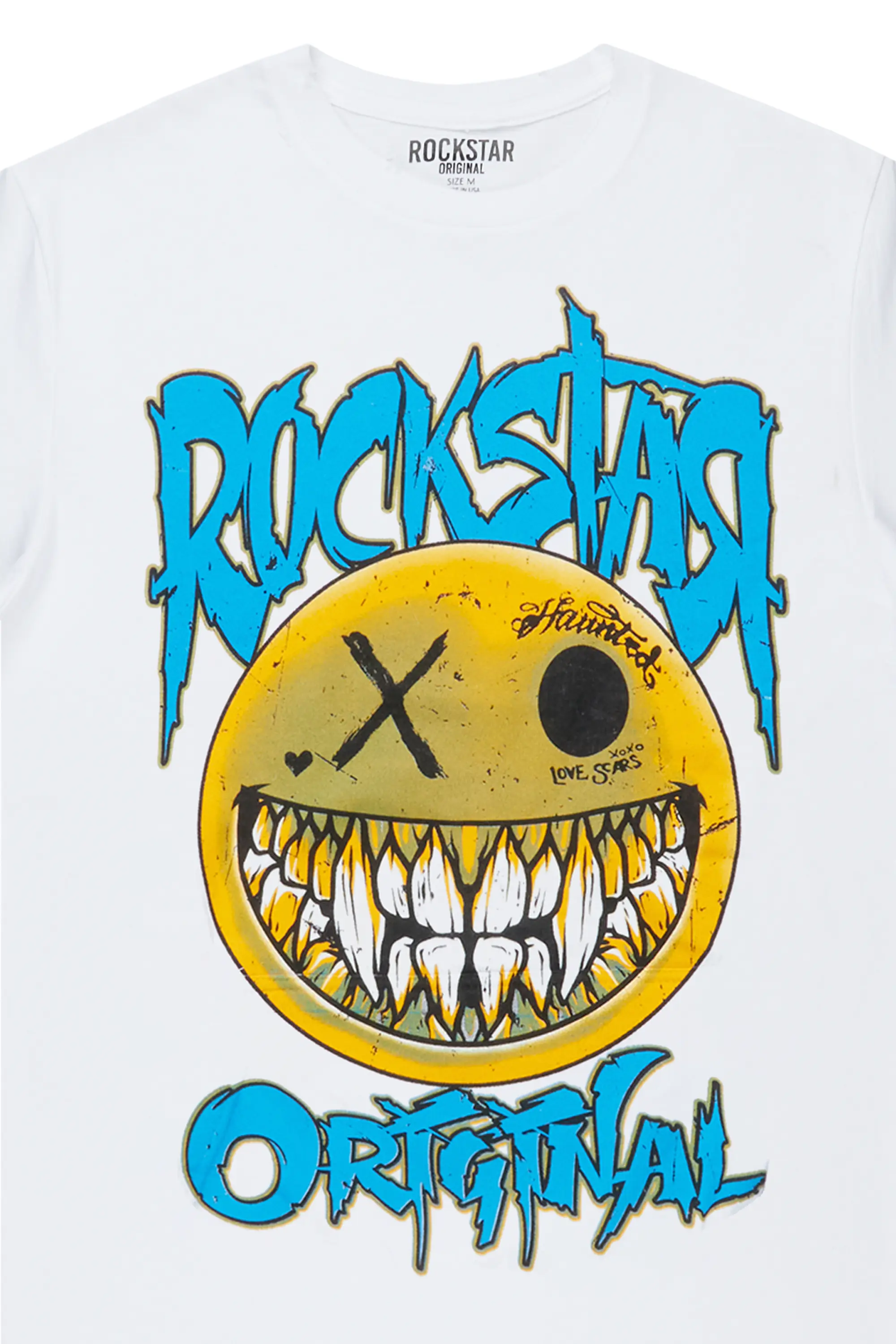 Fraust White/Blue Graphic T-Shirt - Image 4