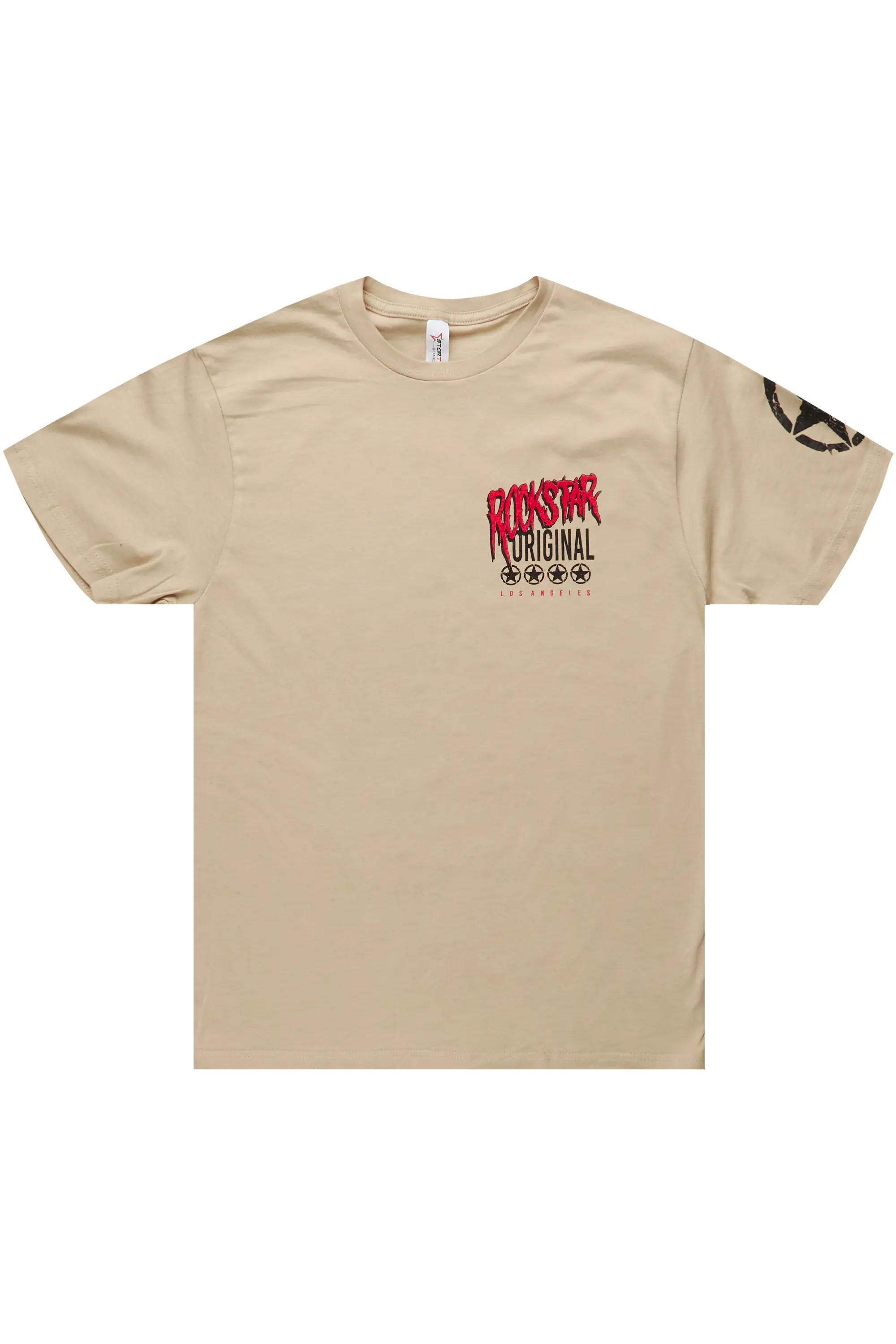 Wizzurd Beige Graphic T-Shirt - Image 3