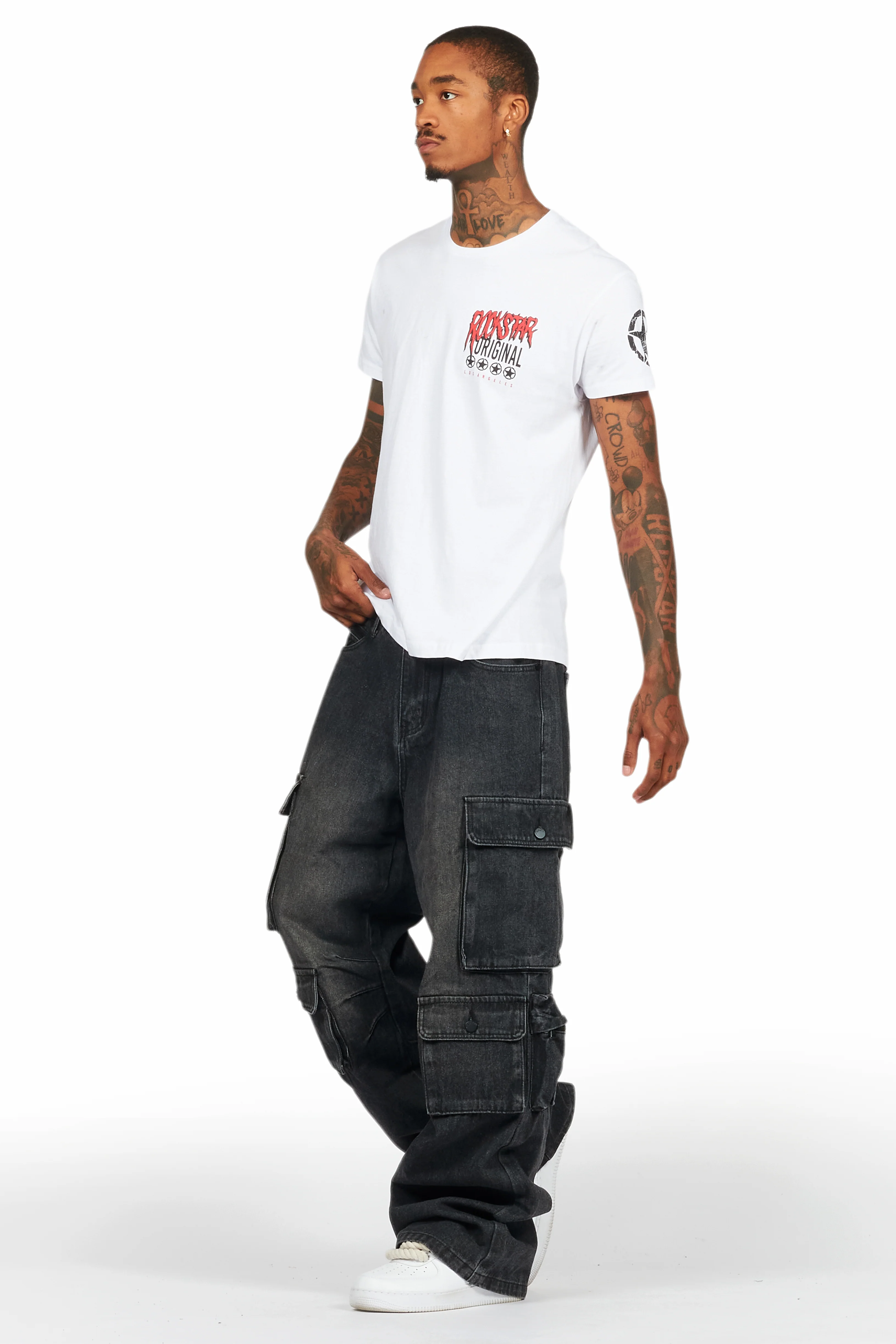 Wizzurd White Graphic T-Shirt - Image 5