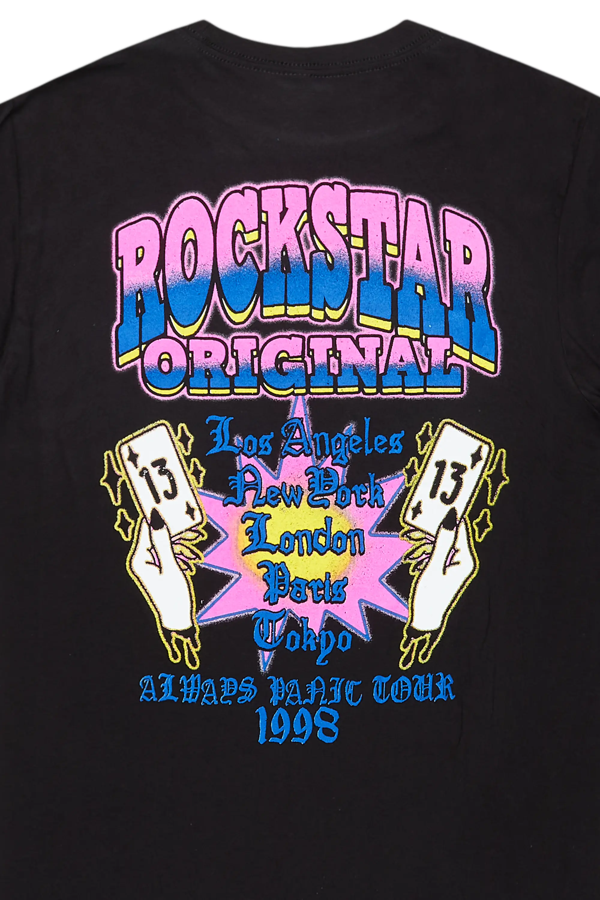 Switchin Black Graphic T-Shirt - Image 4
