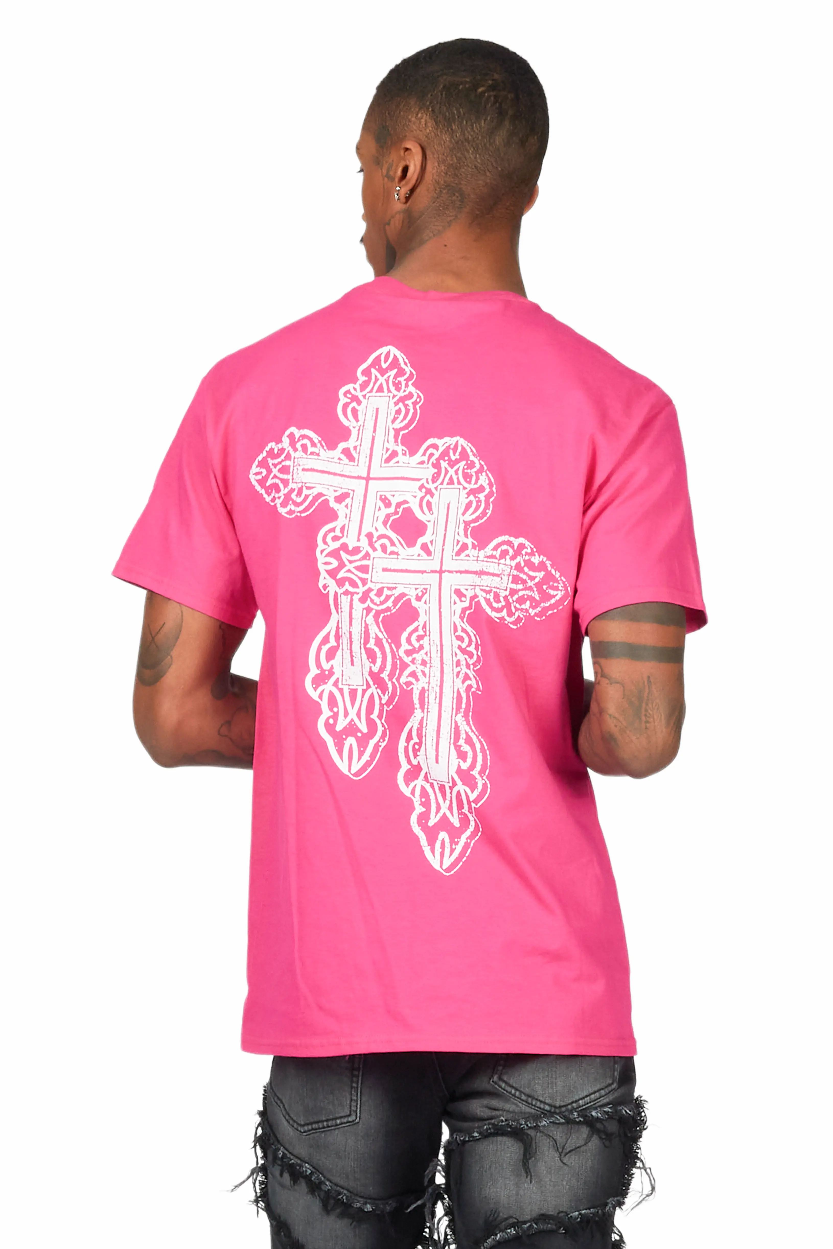 Adal Fuchsia Graphic T-Shirt - Image 4