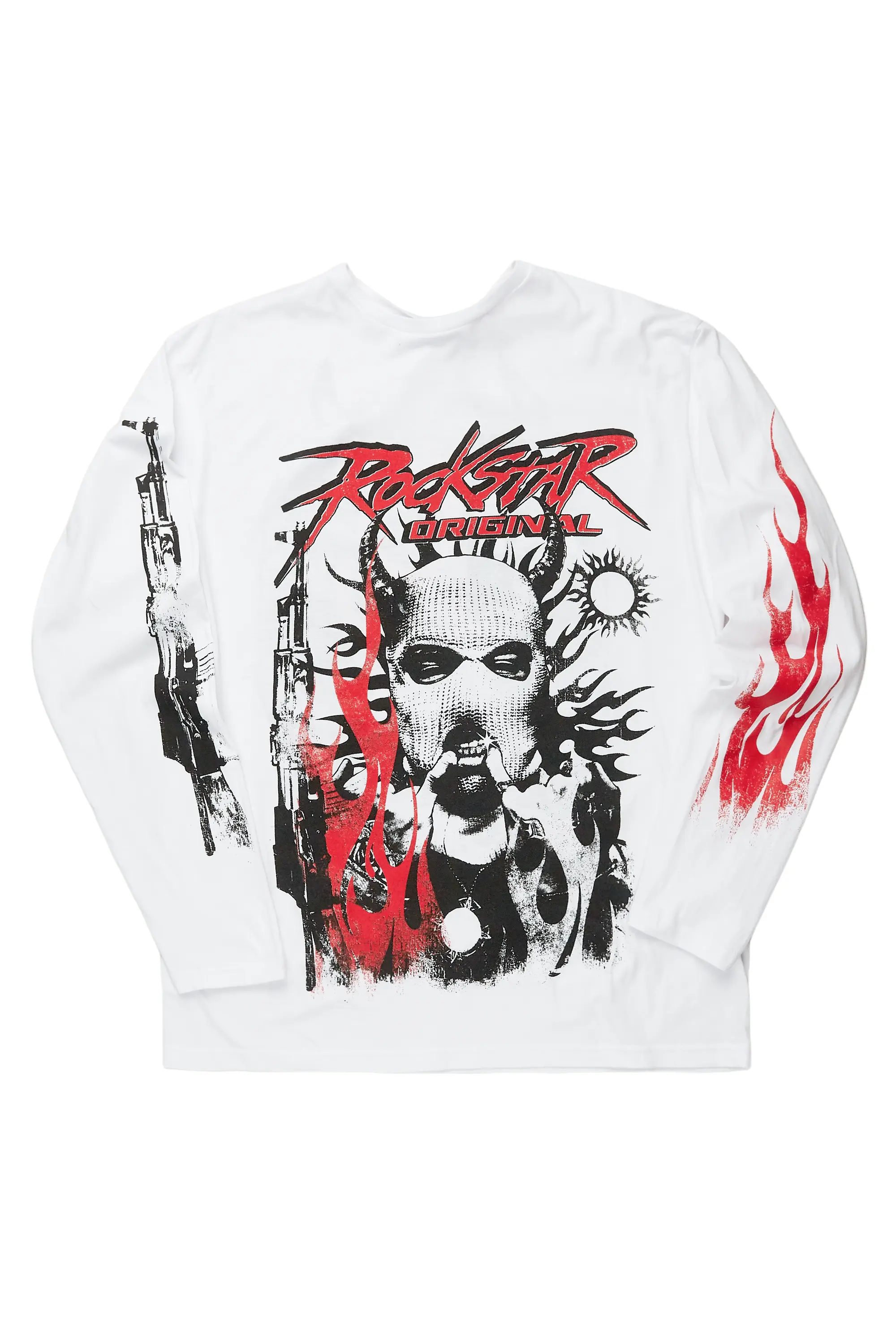 Mercy White Long Sleeve Graphic T-Shirt - Image 2