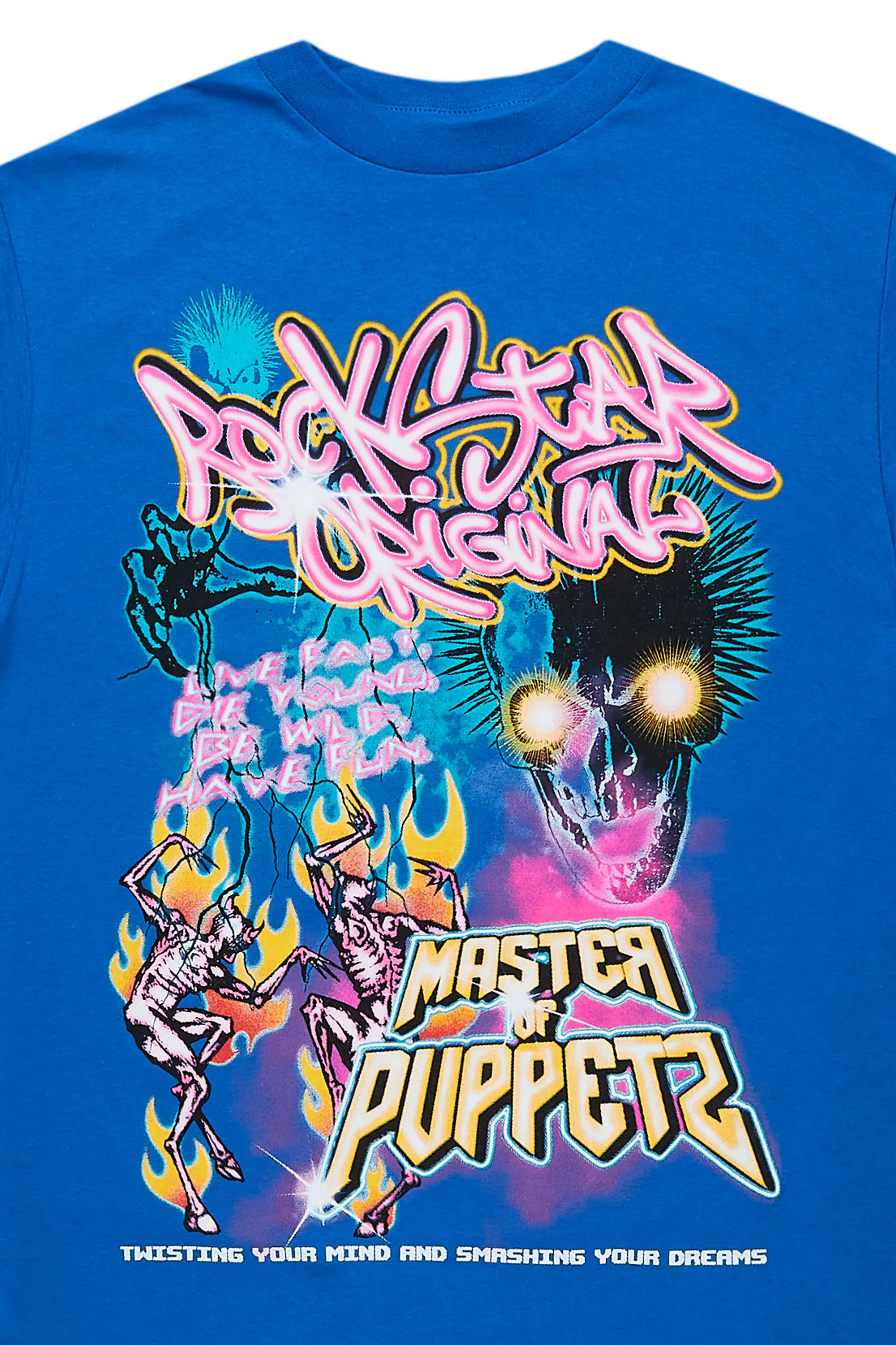 Niko Royal Blue Graphic T-Shirt - Image 2