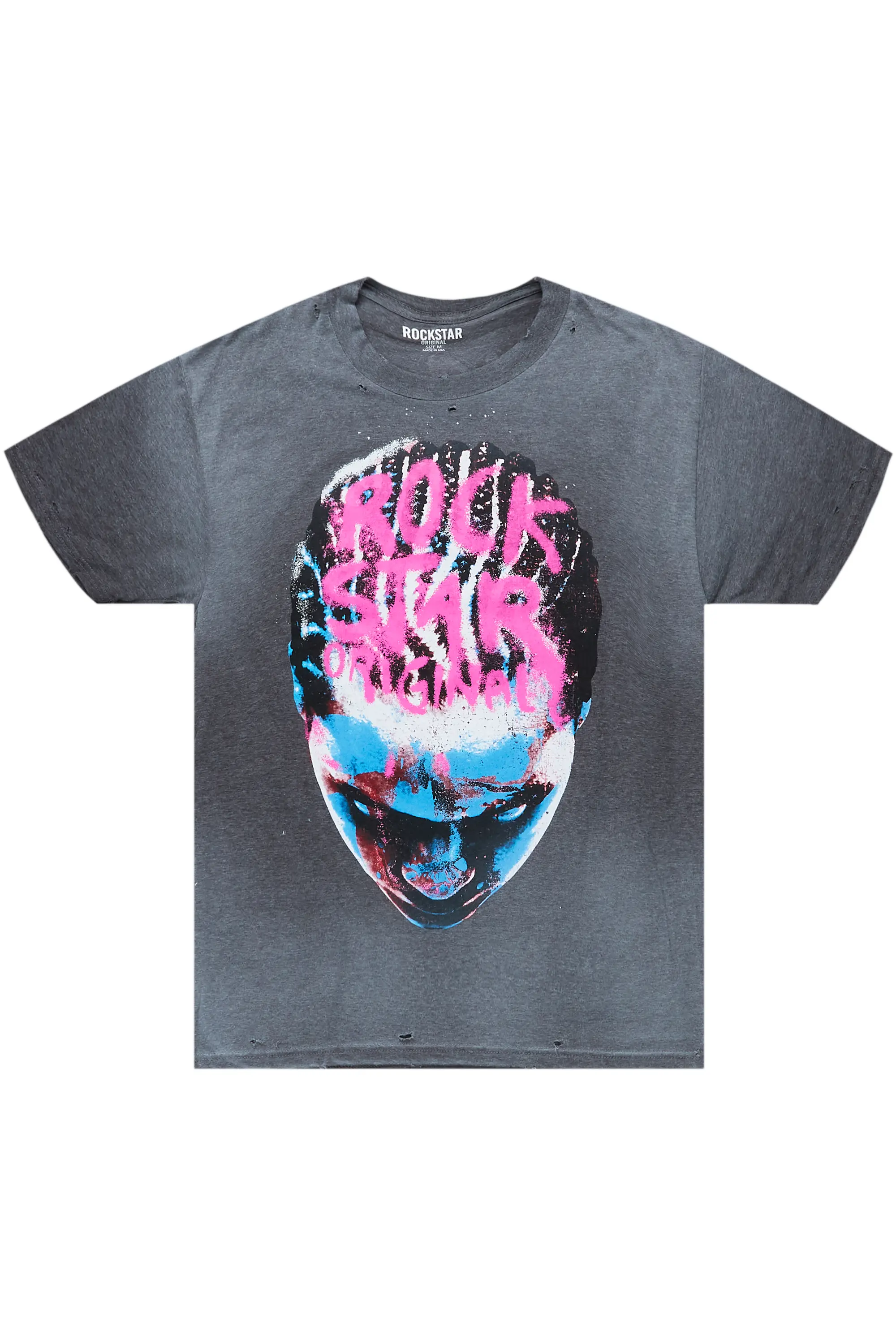 Rafe Heather Charcoal Graphic T-Shirt - Image 2