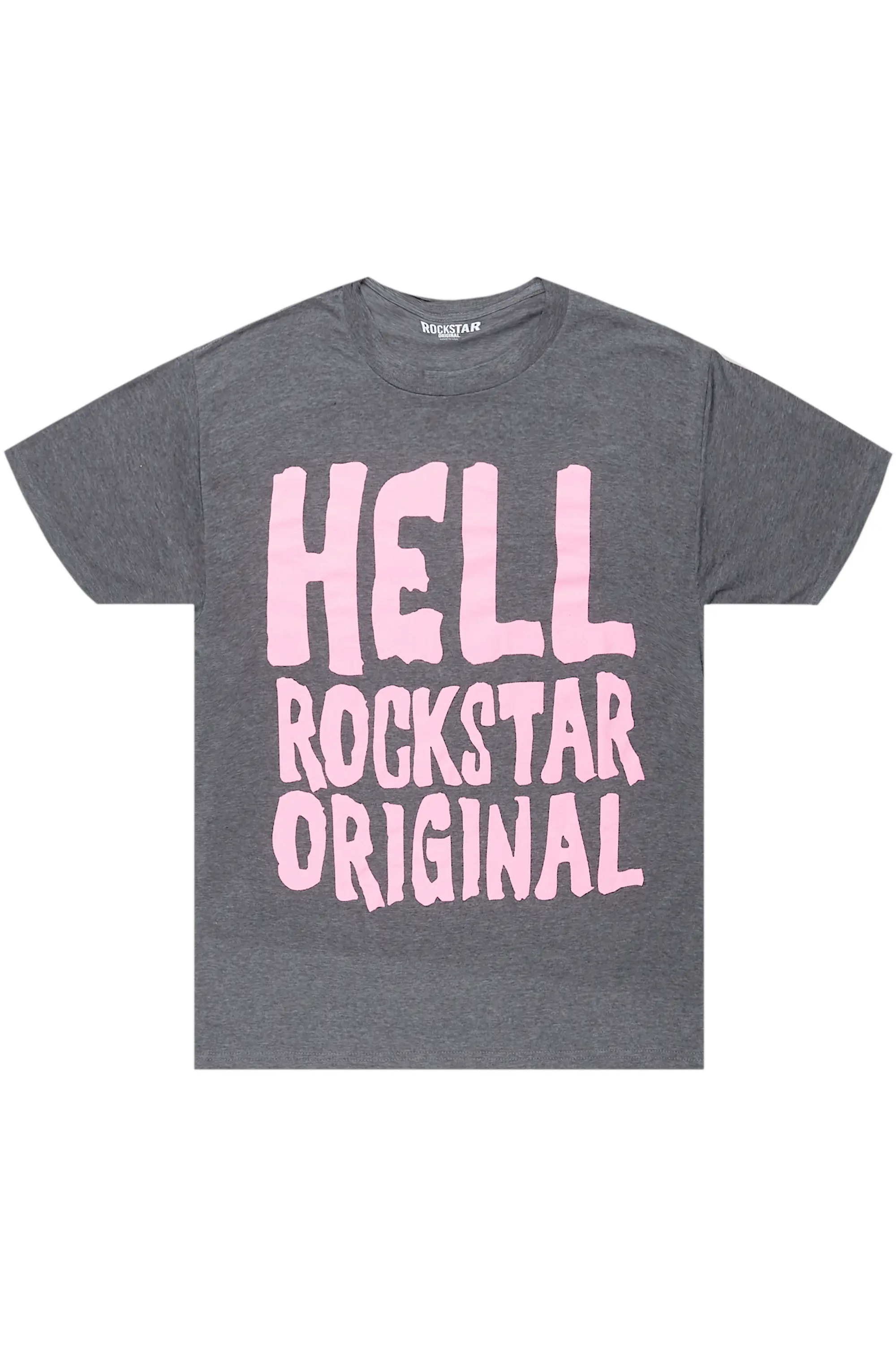 Theon Heather Charcoal Graphic T-Shirt - Image 2