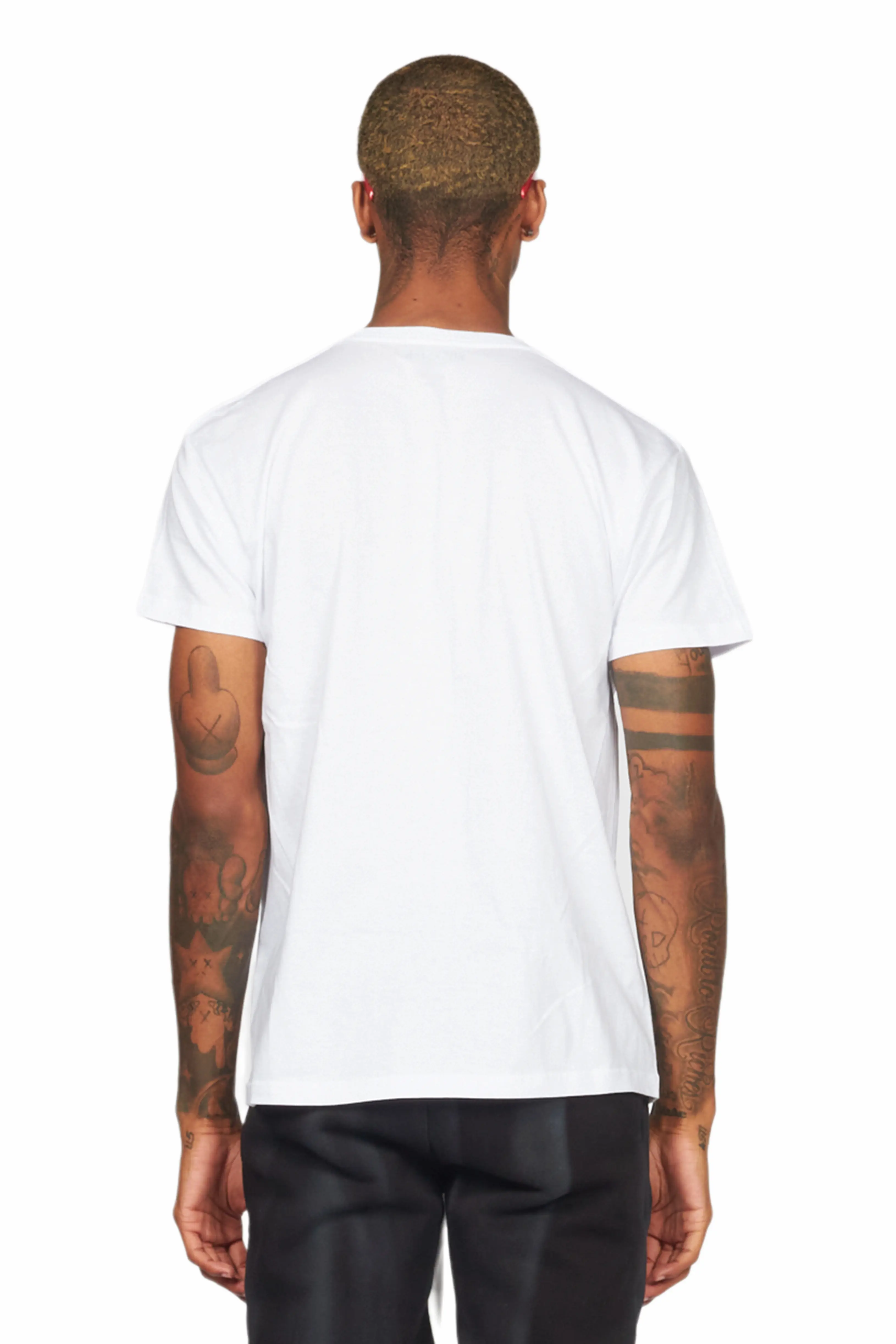 Hard Life White/Black Graphic T-Shirt - Image 6