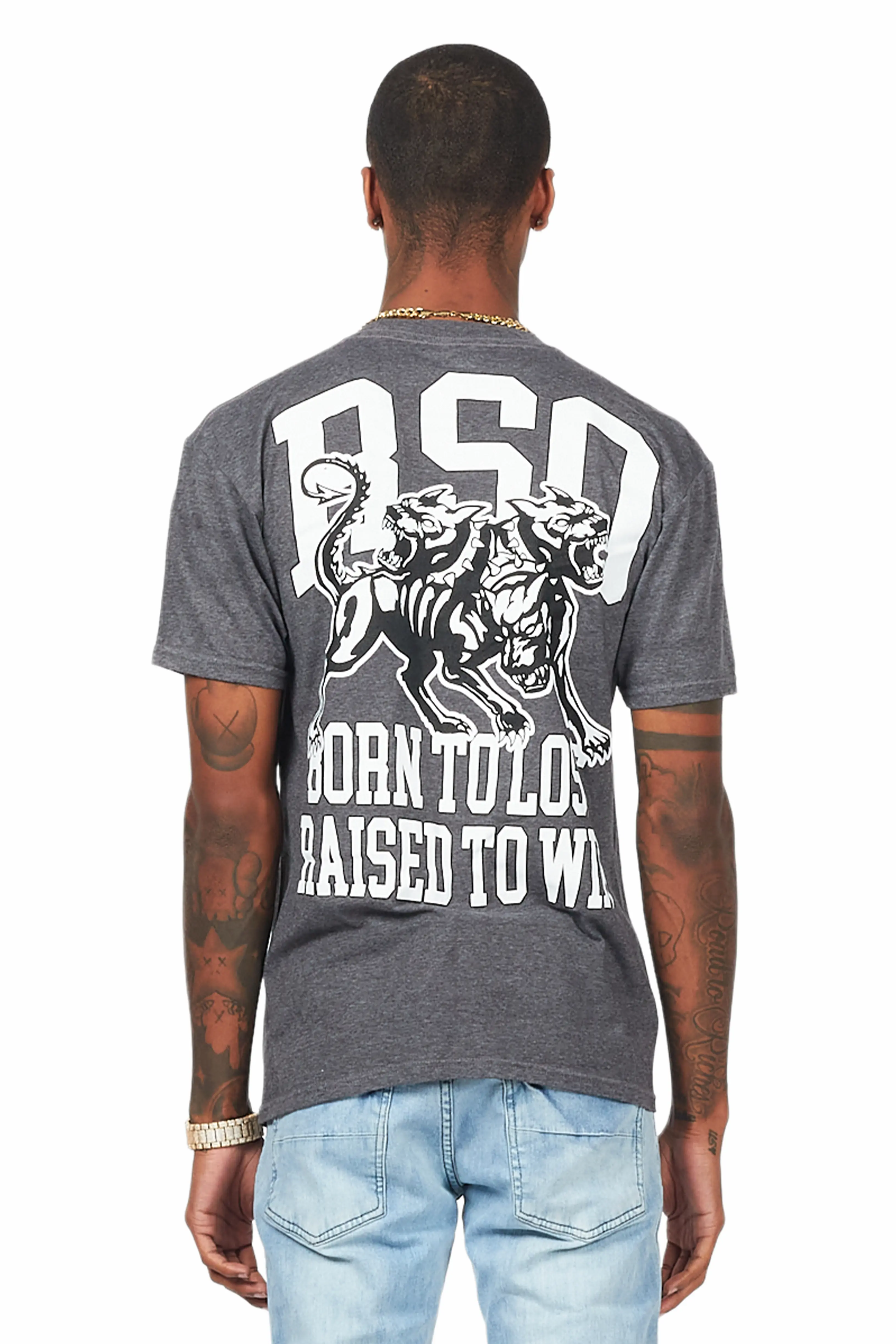Fagan Heather Charcoal Graphic T-Shirt - Image 5