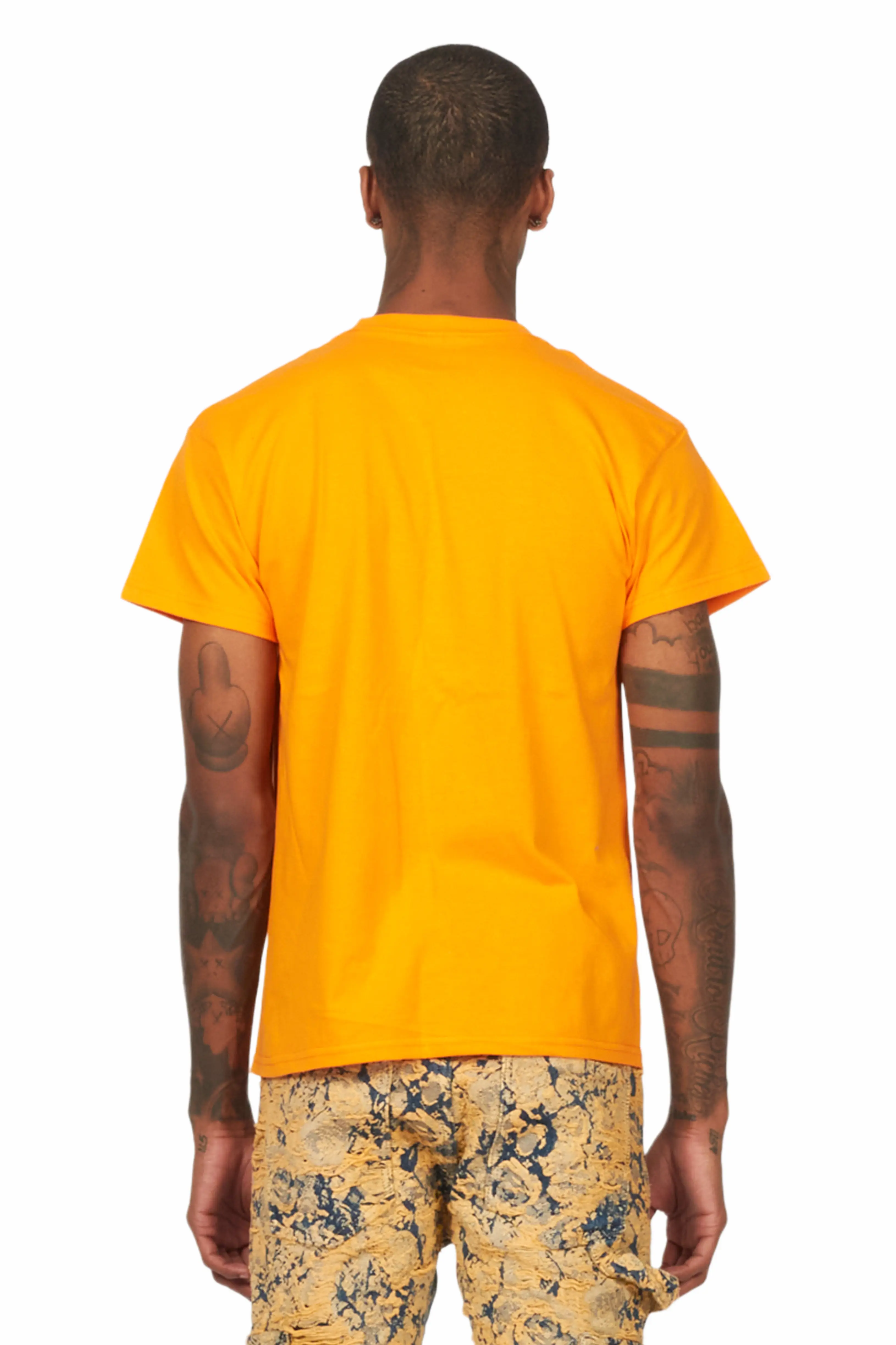 Thierry Orange Graphic T-Shirt - Image 5