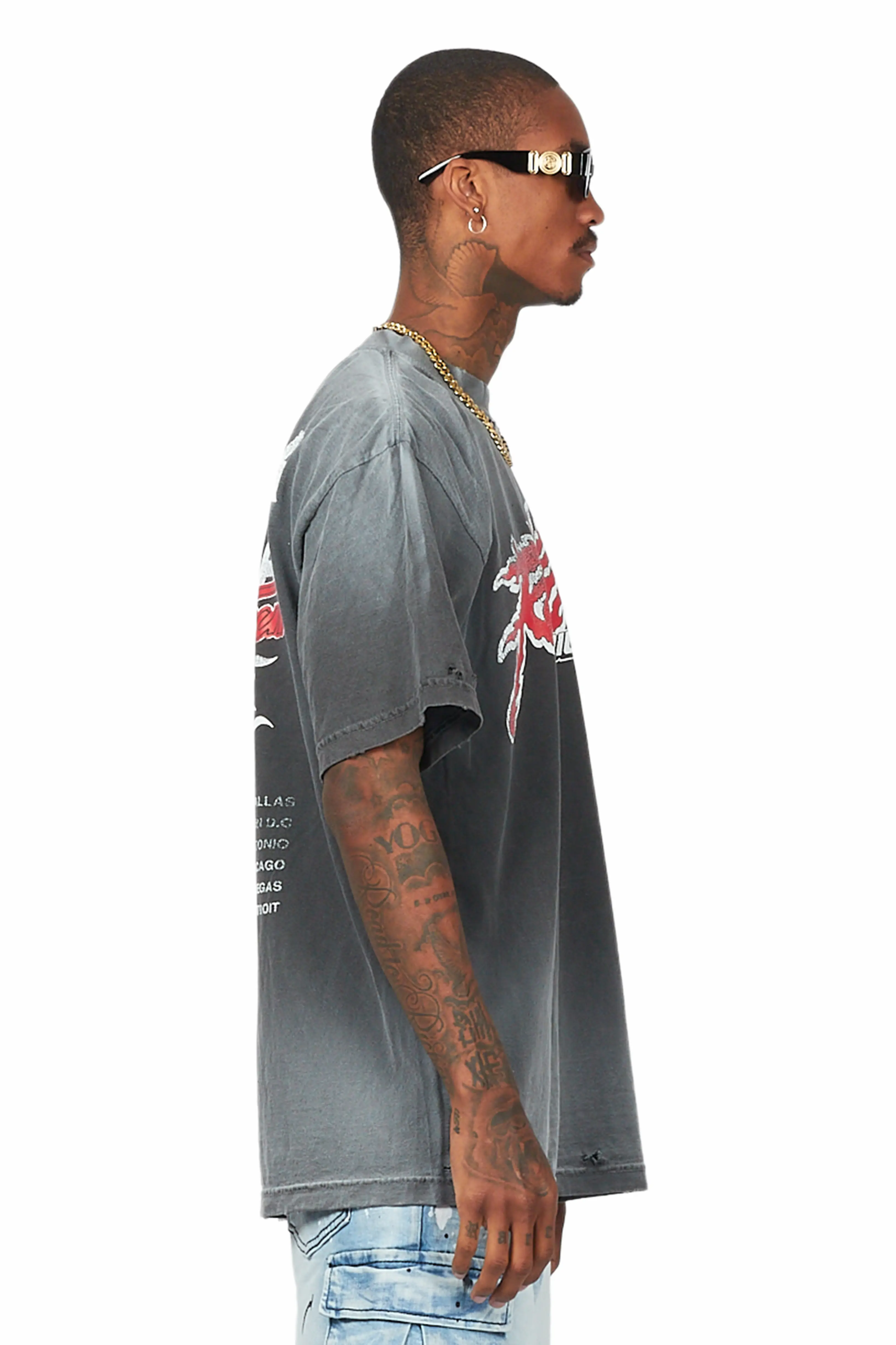 Yash Shadow Oversized T-Shirt - Image 5