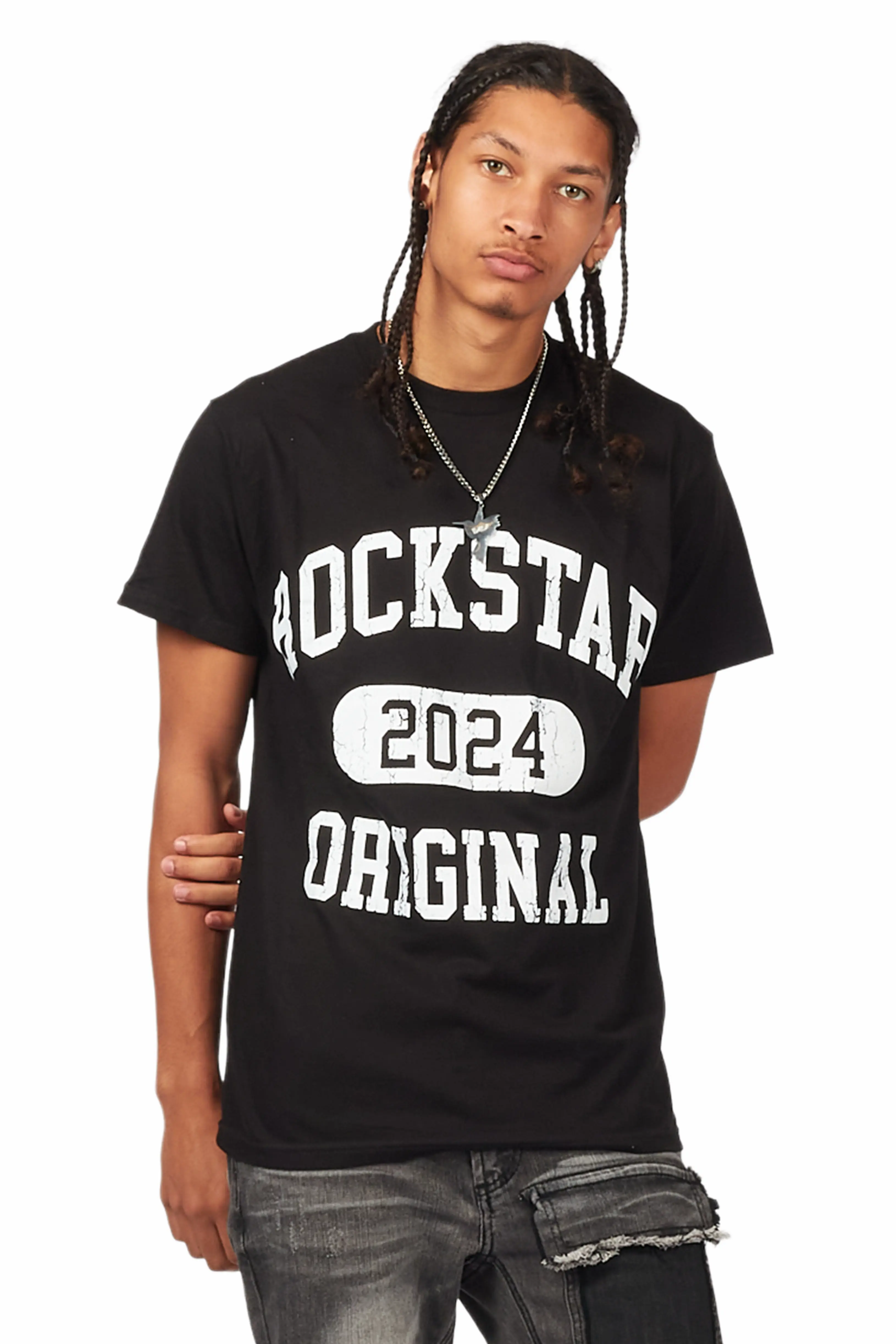 Members Black Graphic T-Shirt - Image 2