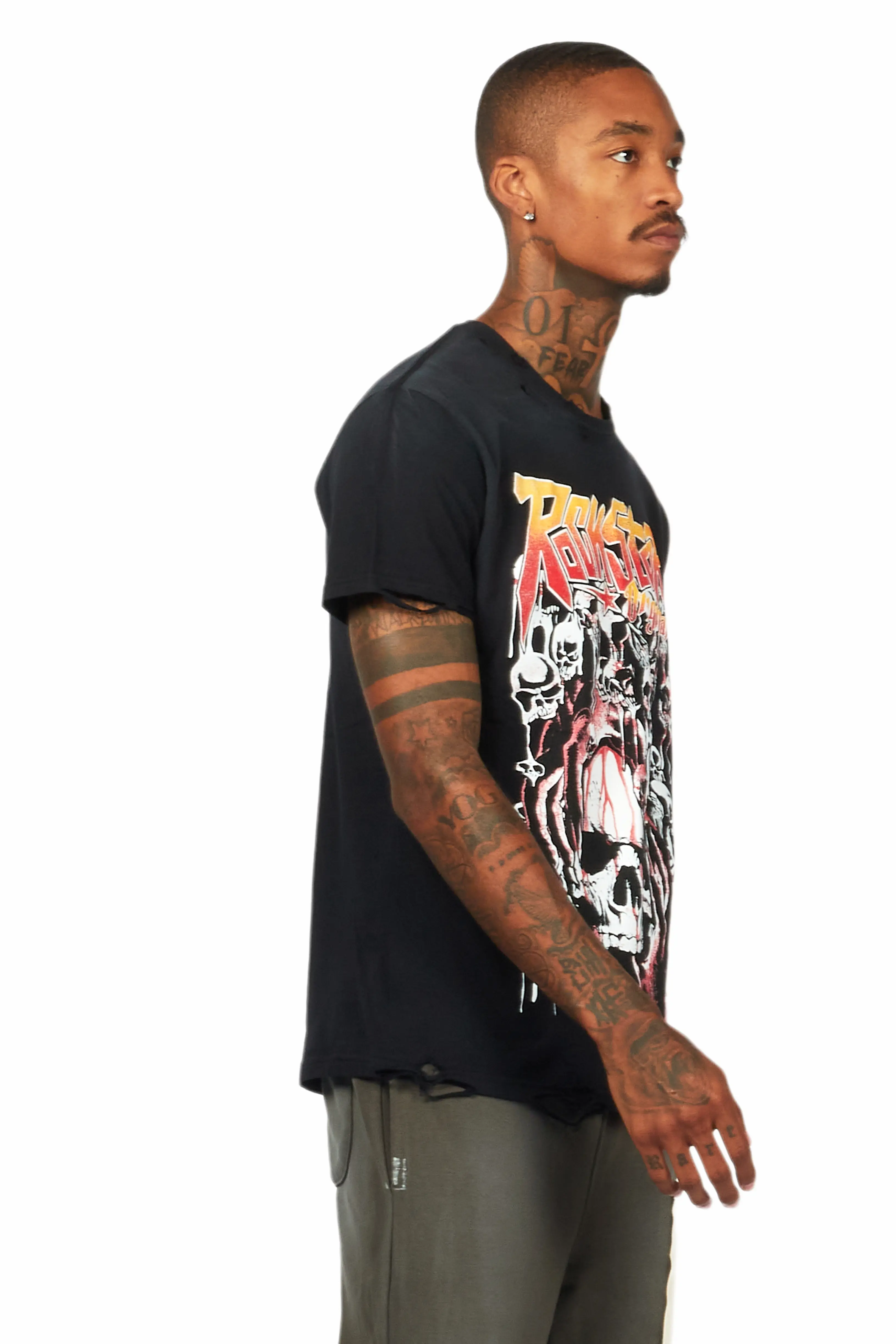 Grady Black Graphic T-Shirt - Image 6