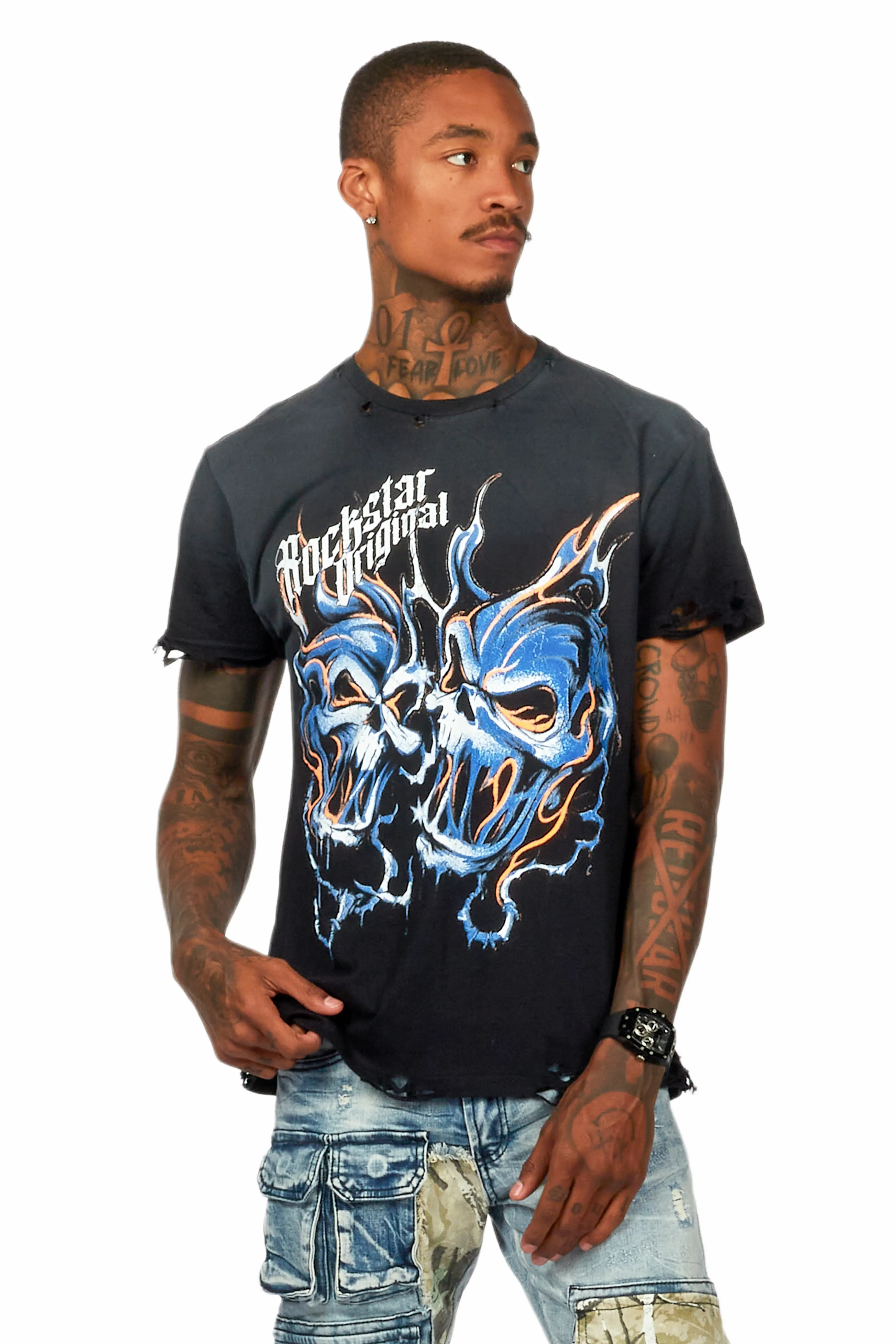 Texastea Black Graphic T-Shirt - Image 2