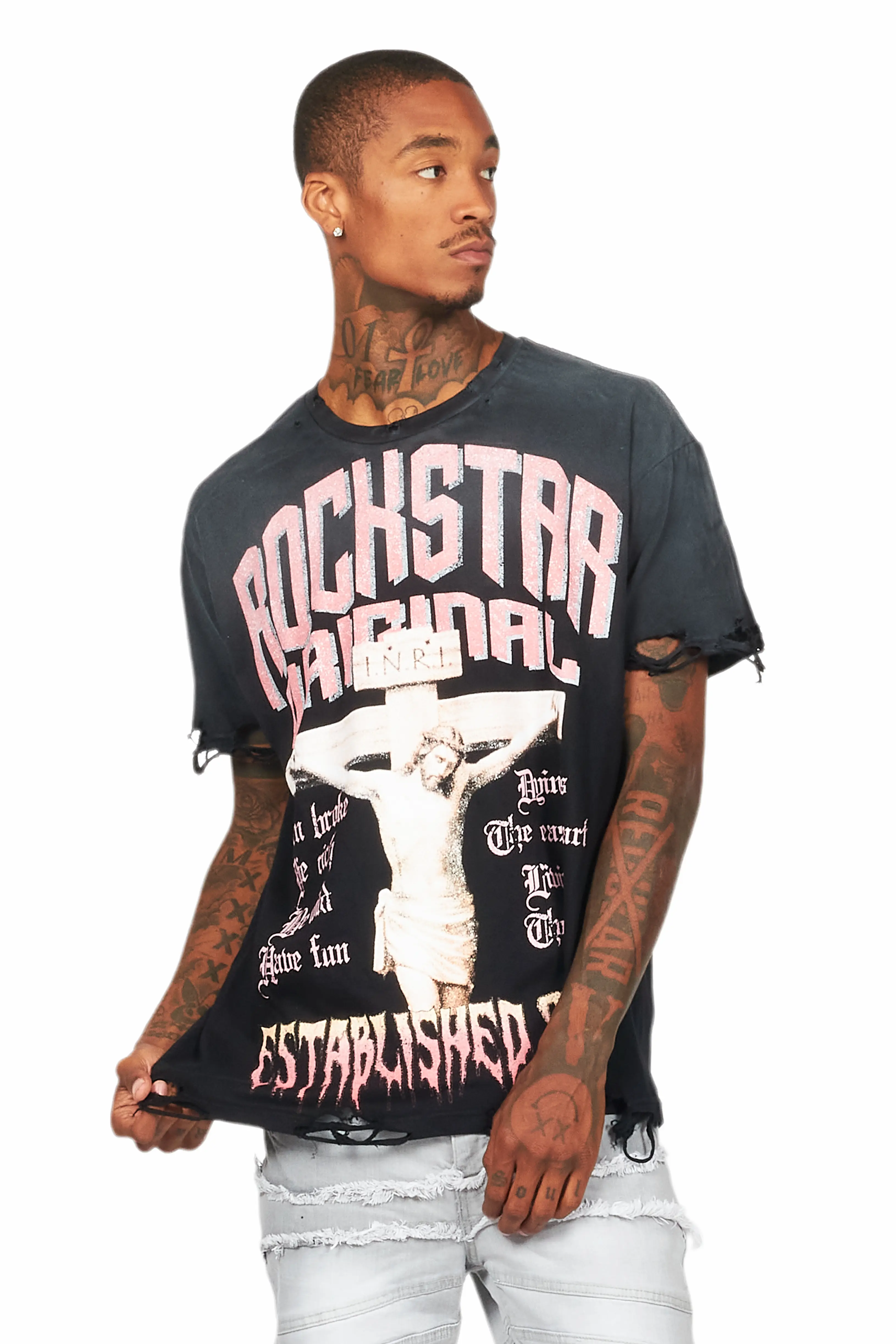 Awready Black Oversized Graphic T-Shirt - Image 6