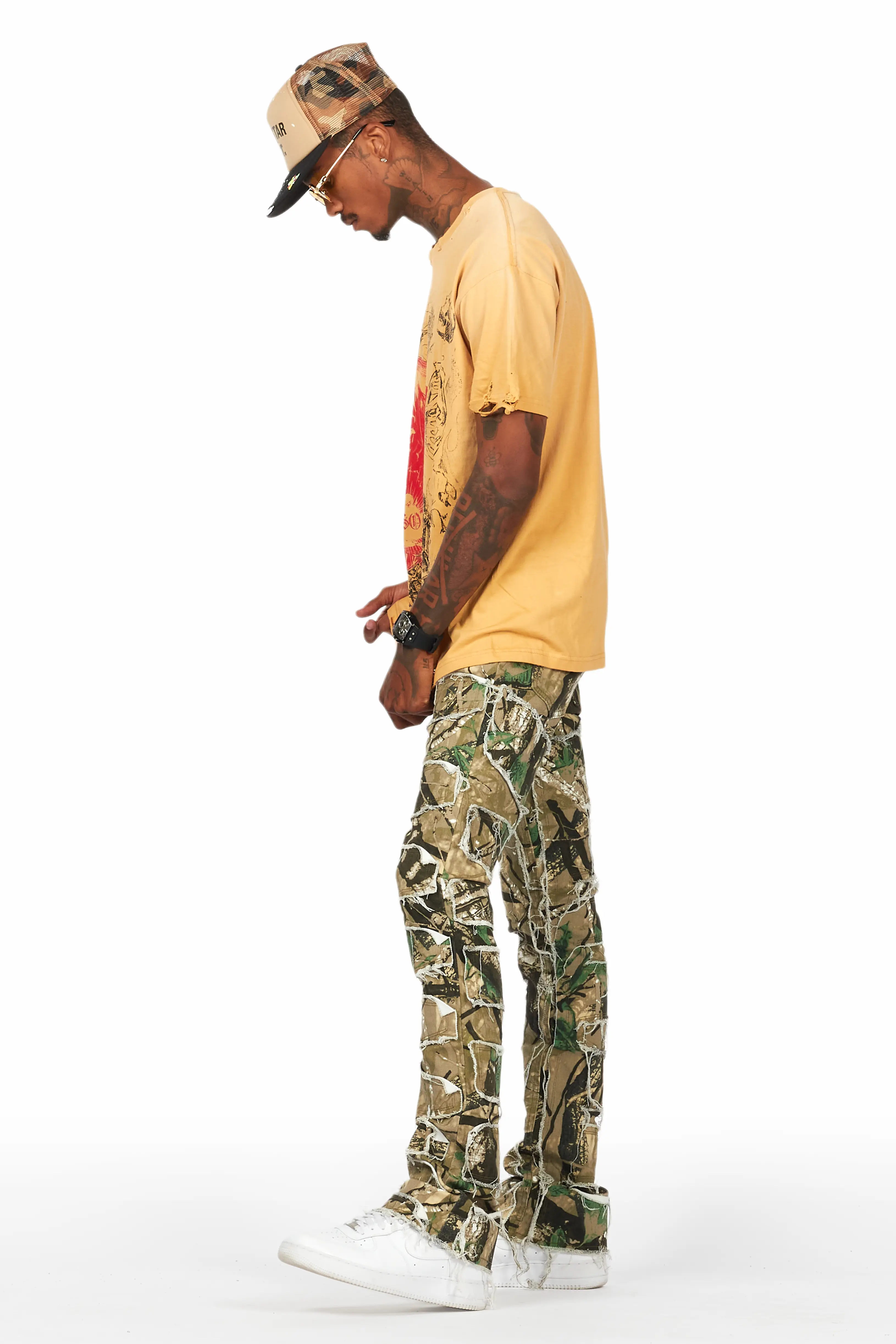 Jesusave Beige Oversized Graphic T-Shirt - Image 5