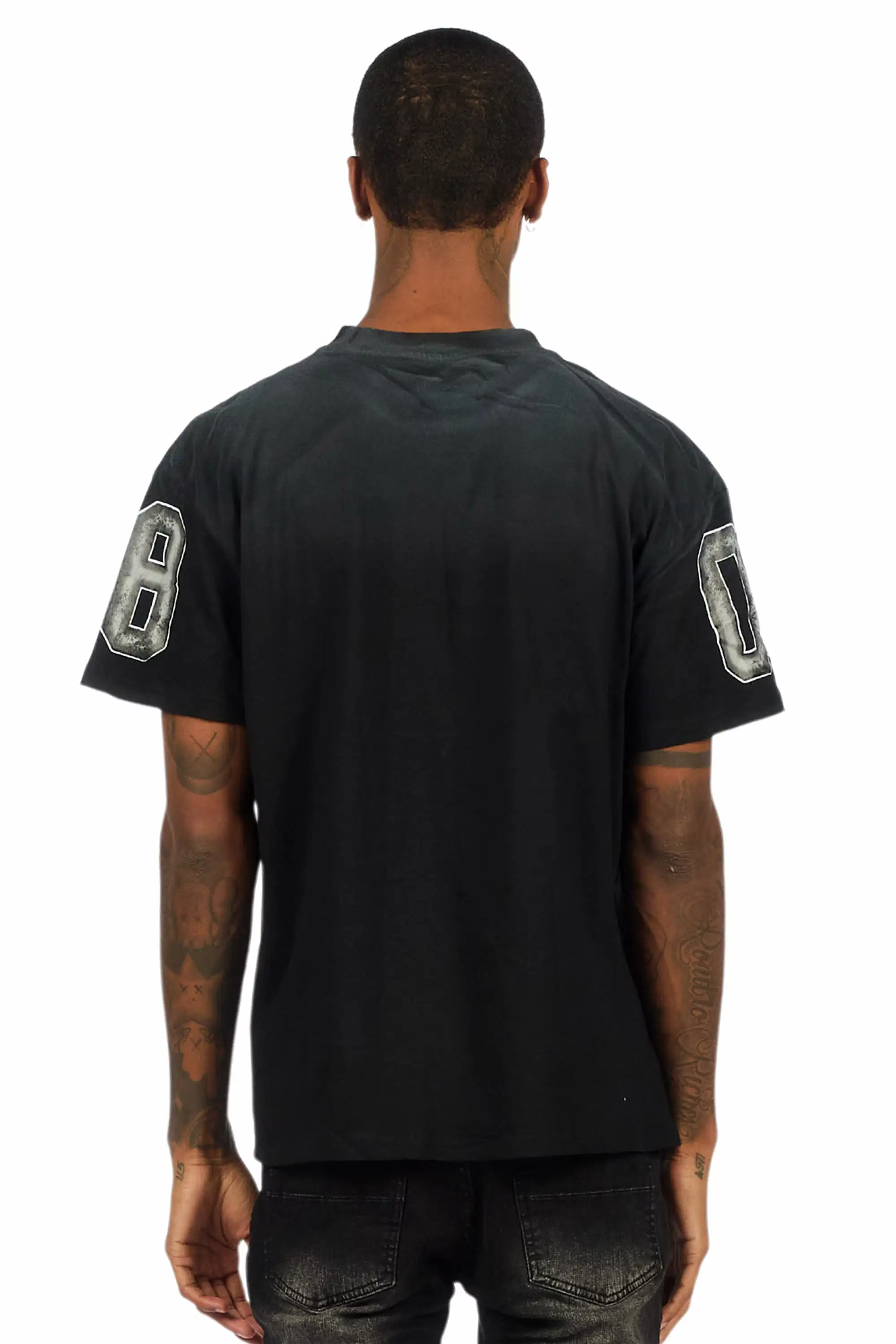 Fields Black/Grey Oversized Graphic T-Shirt - Image 5