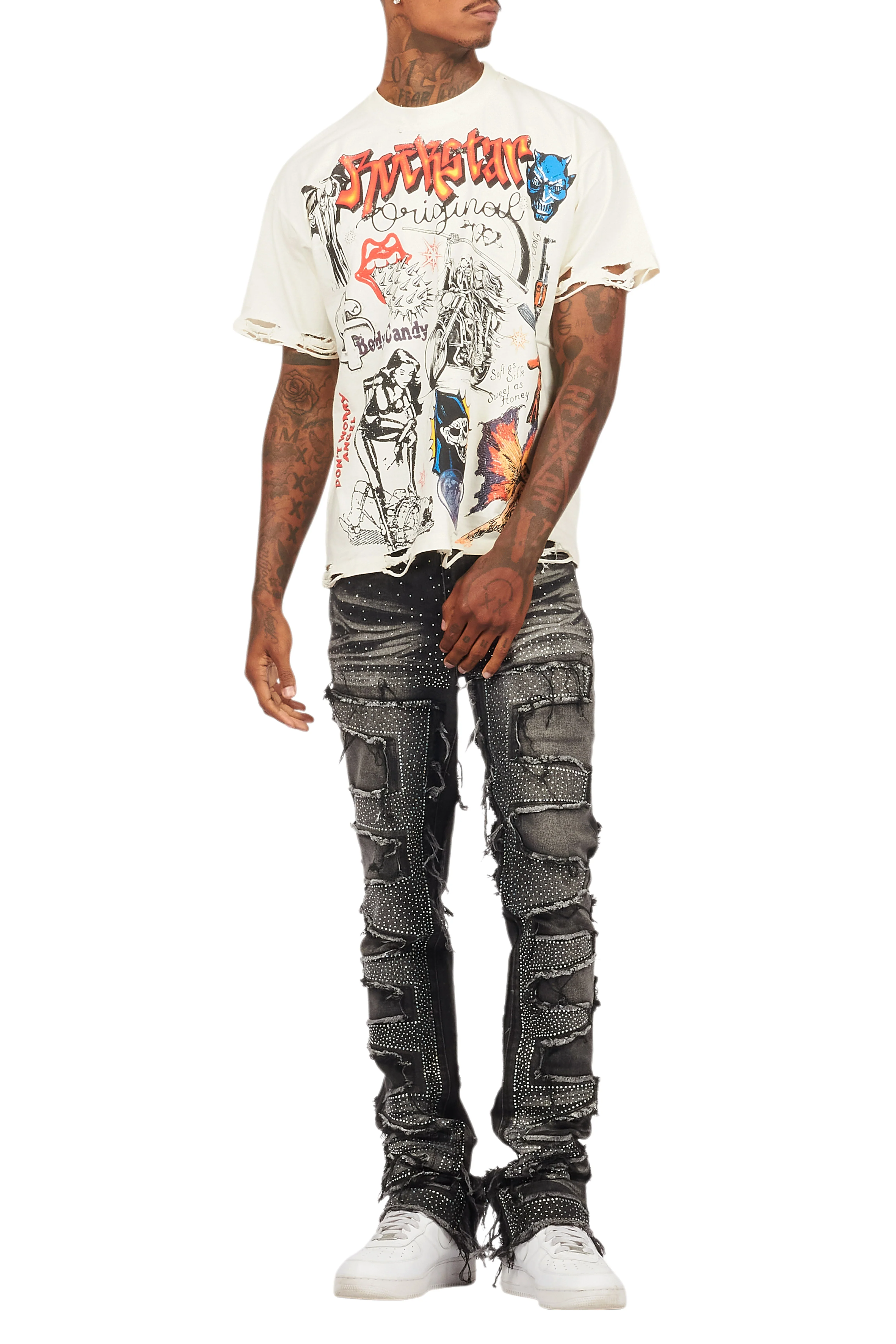 Shoota Vintage Sand Oversized Graphic T-Shirt - Image 7