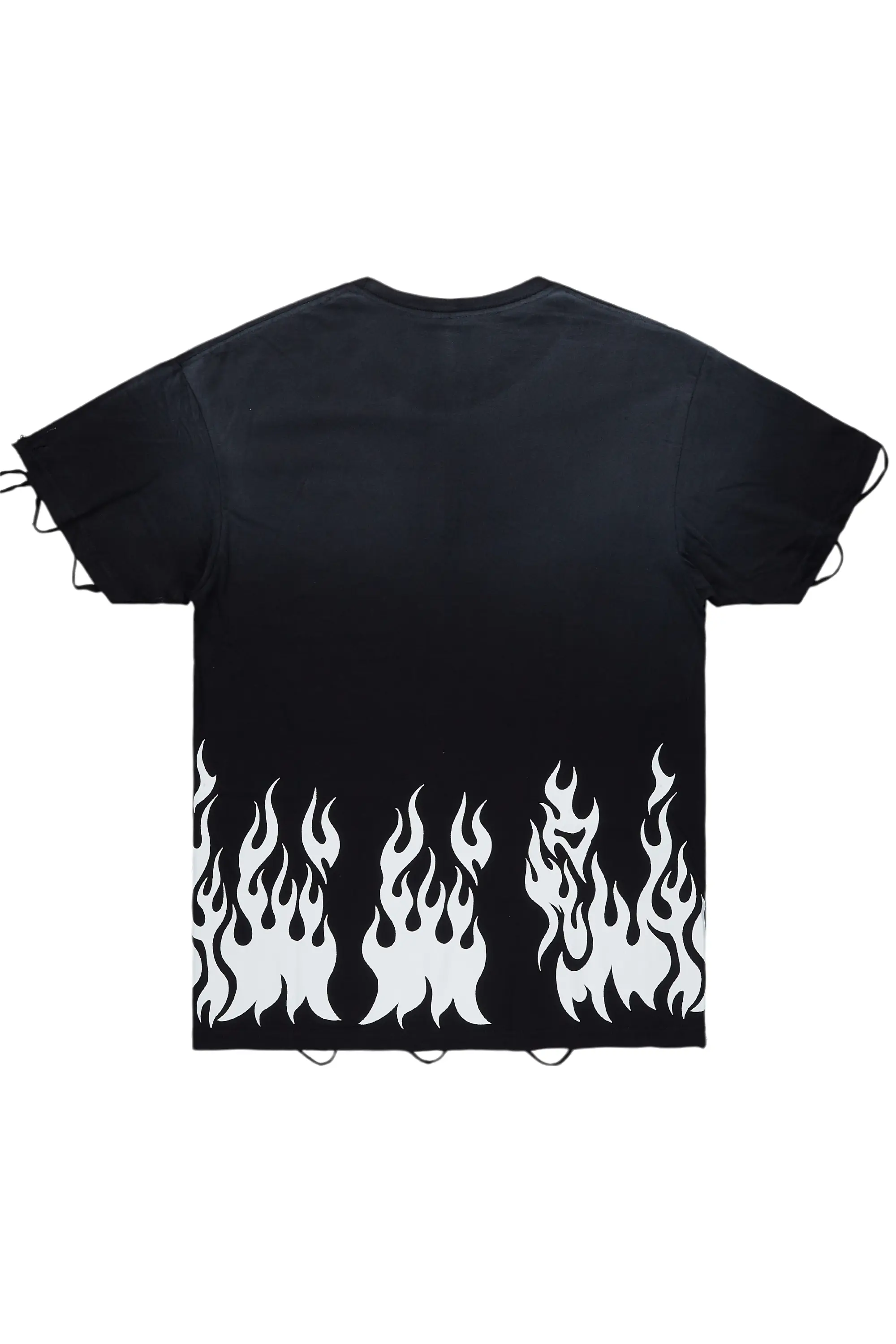 Bubble Black Oversized Graphic T-Shirt - Image 7