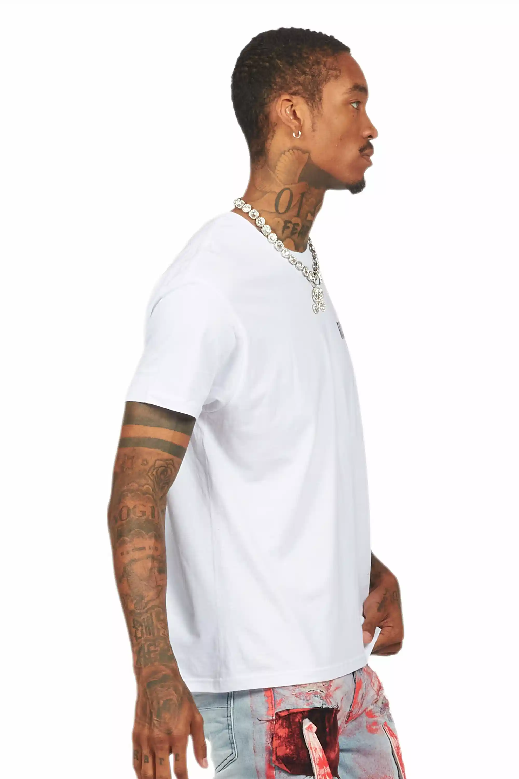 Sana White/Black Graphic T-Shirt - Image 4