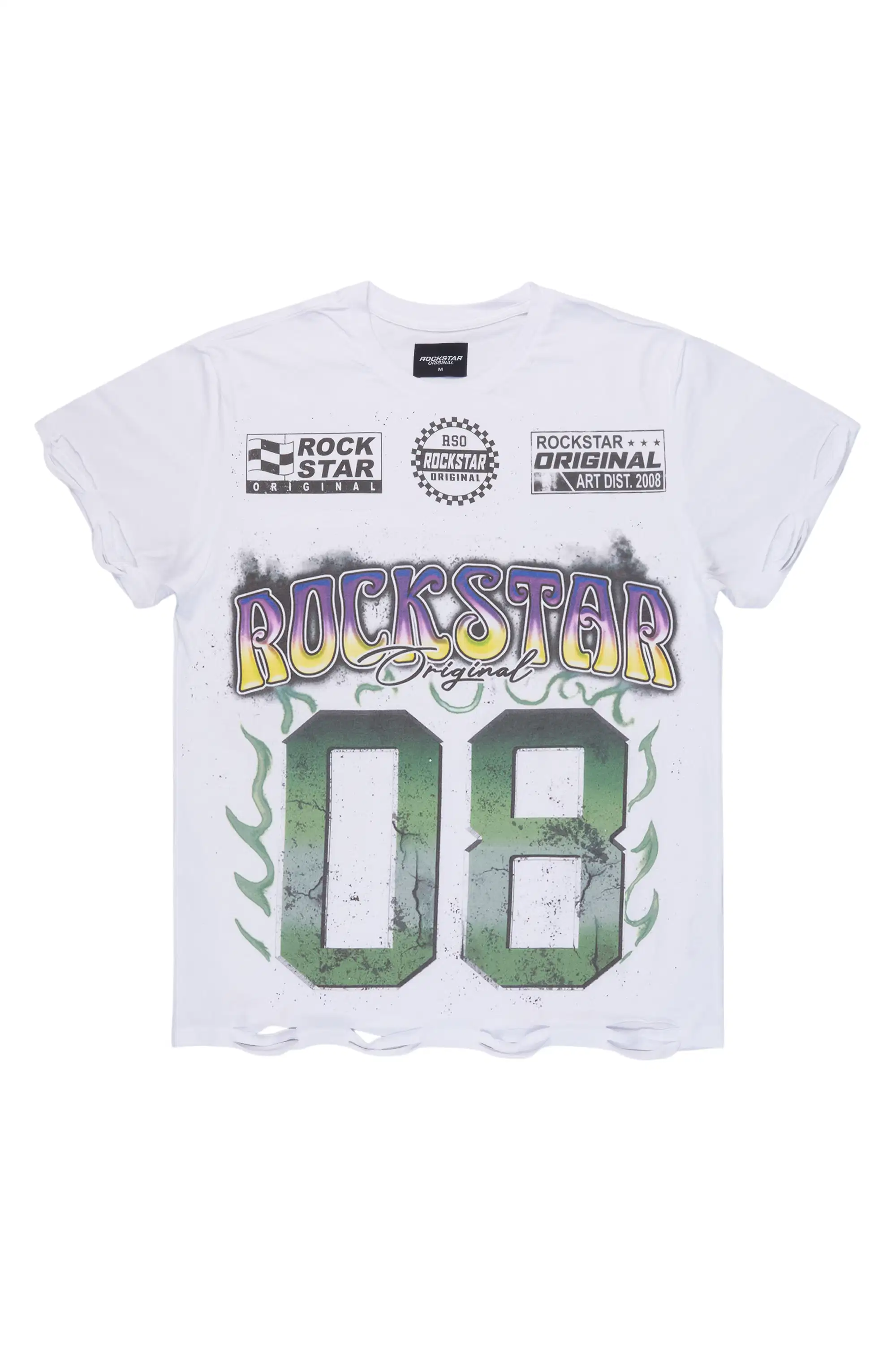 Quito White Graphic Oversized T-Shirt