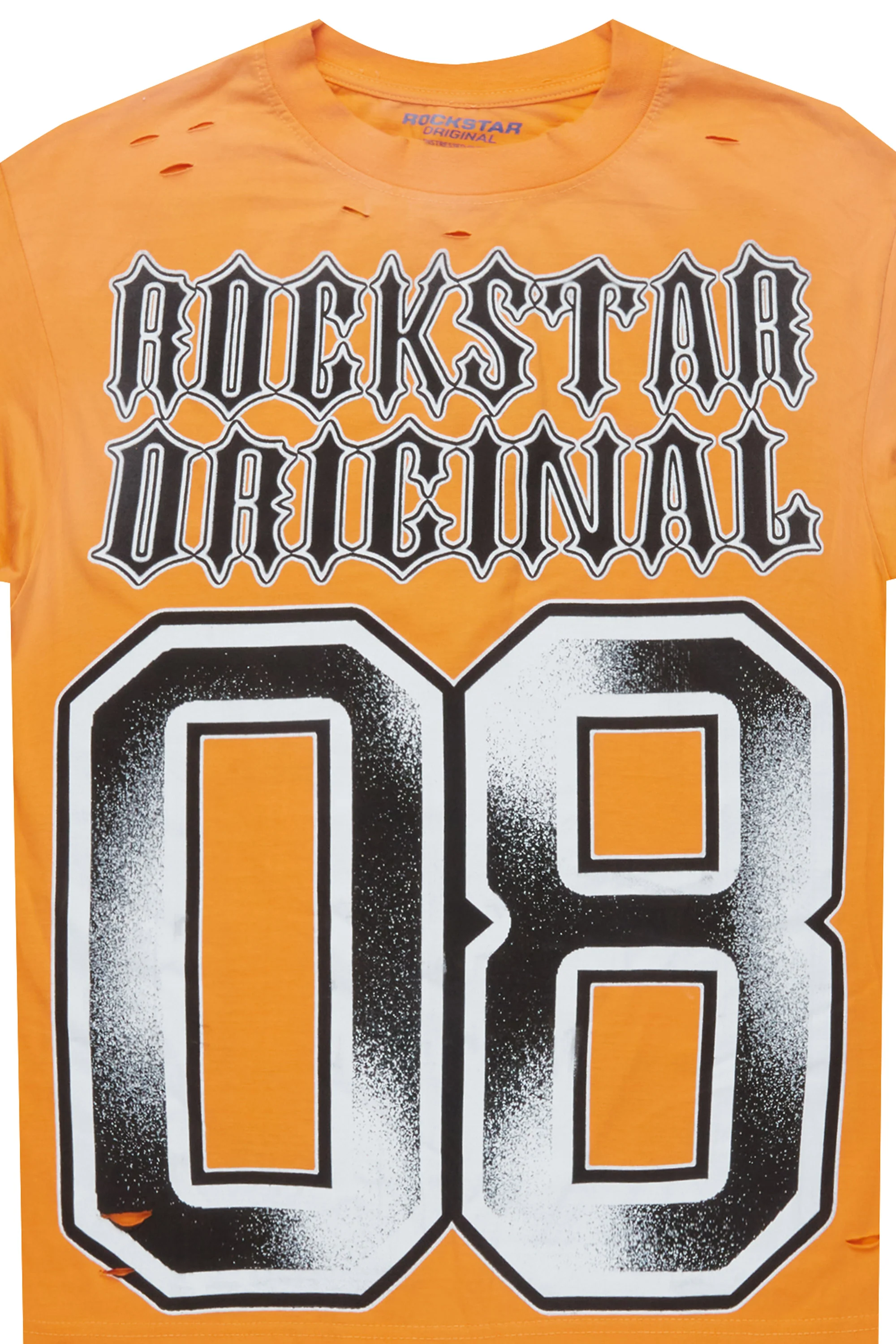 Alim Orange Oversized Graphic T-Shirt - Image 8