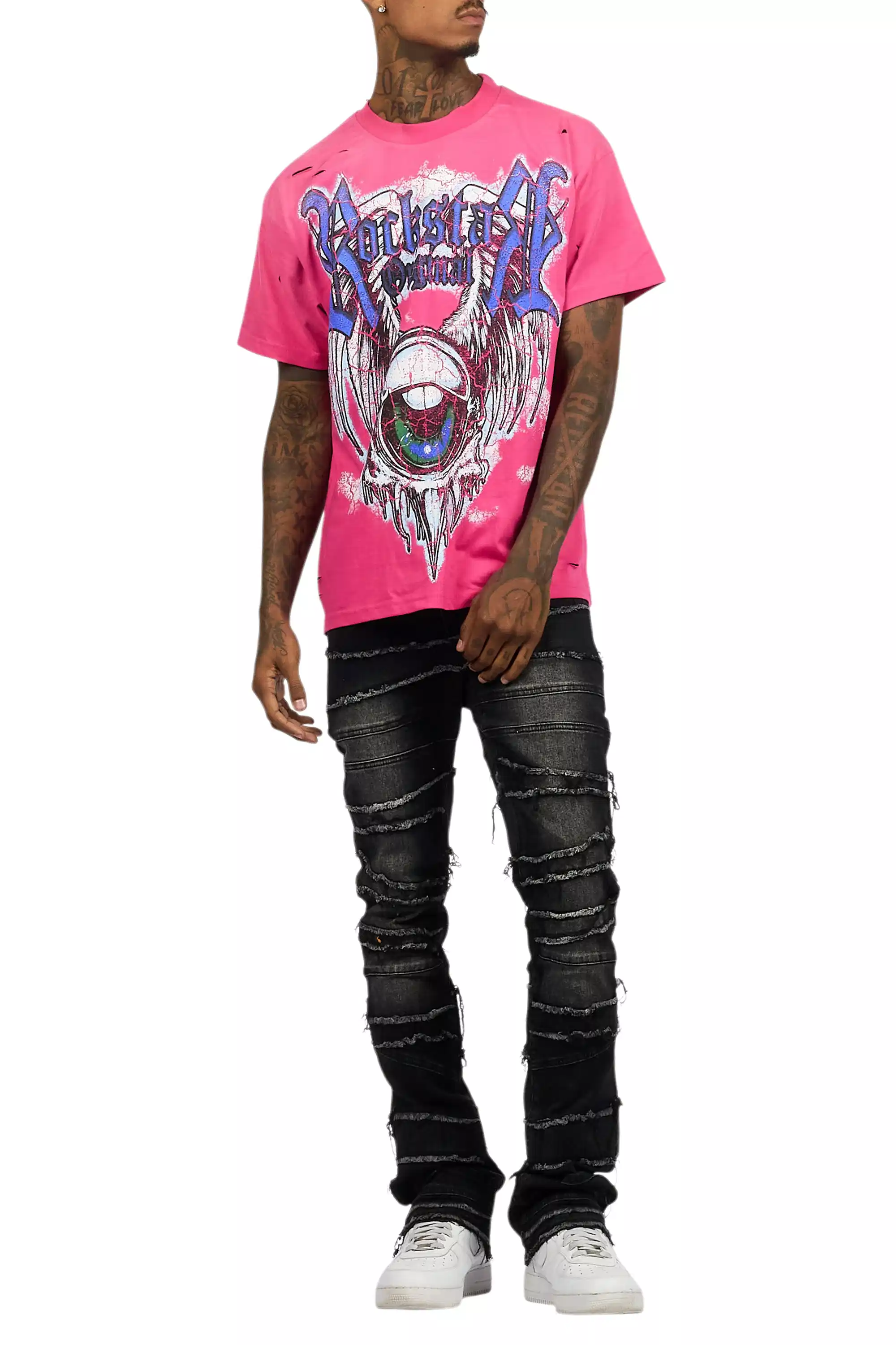 Fenton Fuchsia Oversized Graphic T-Shirt - Image 8
