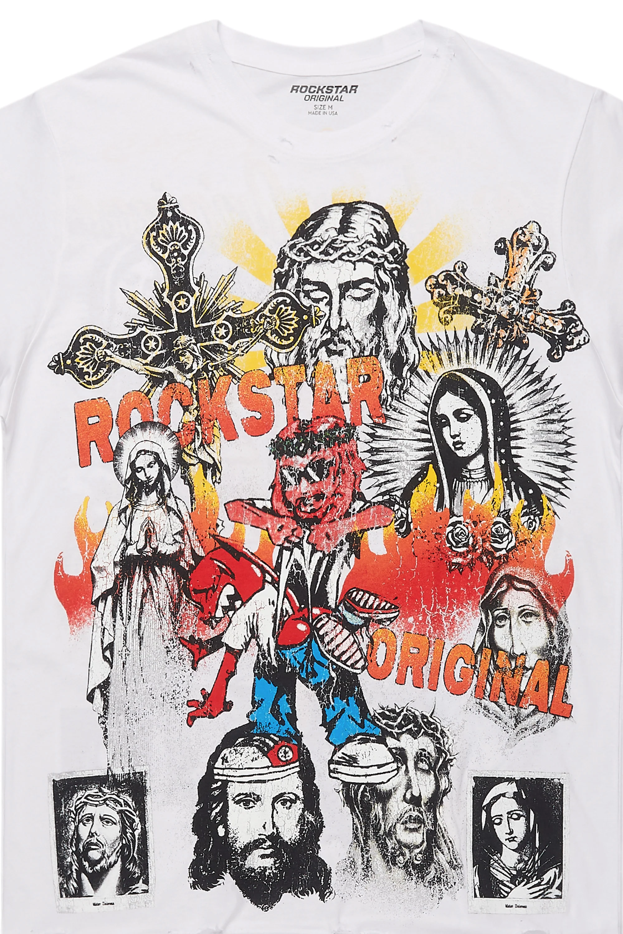 Axion White Graphic T-Shirt - Image 5