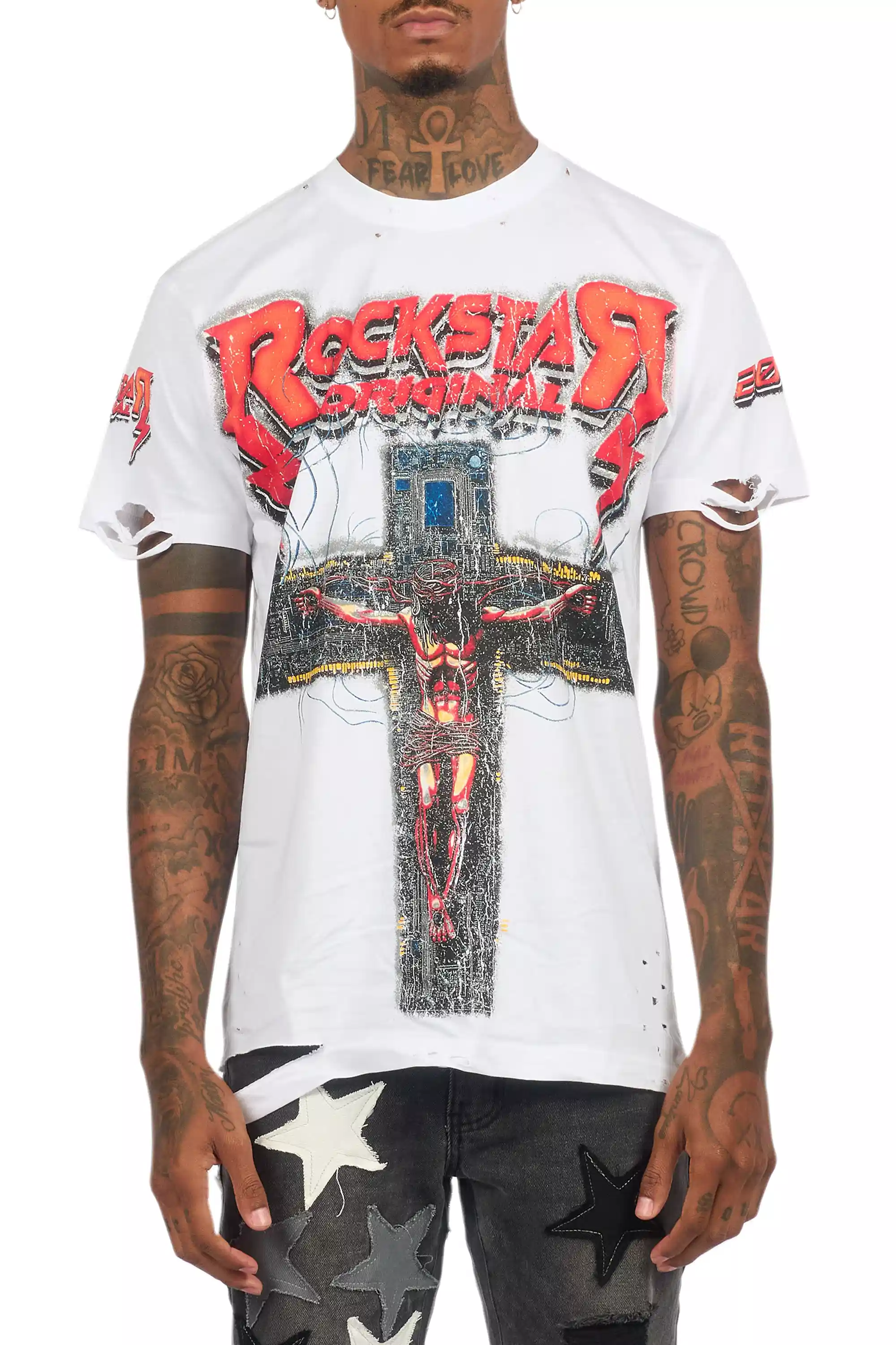 Javion White Graphic T-Shirt - Image 8