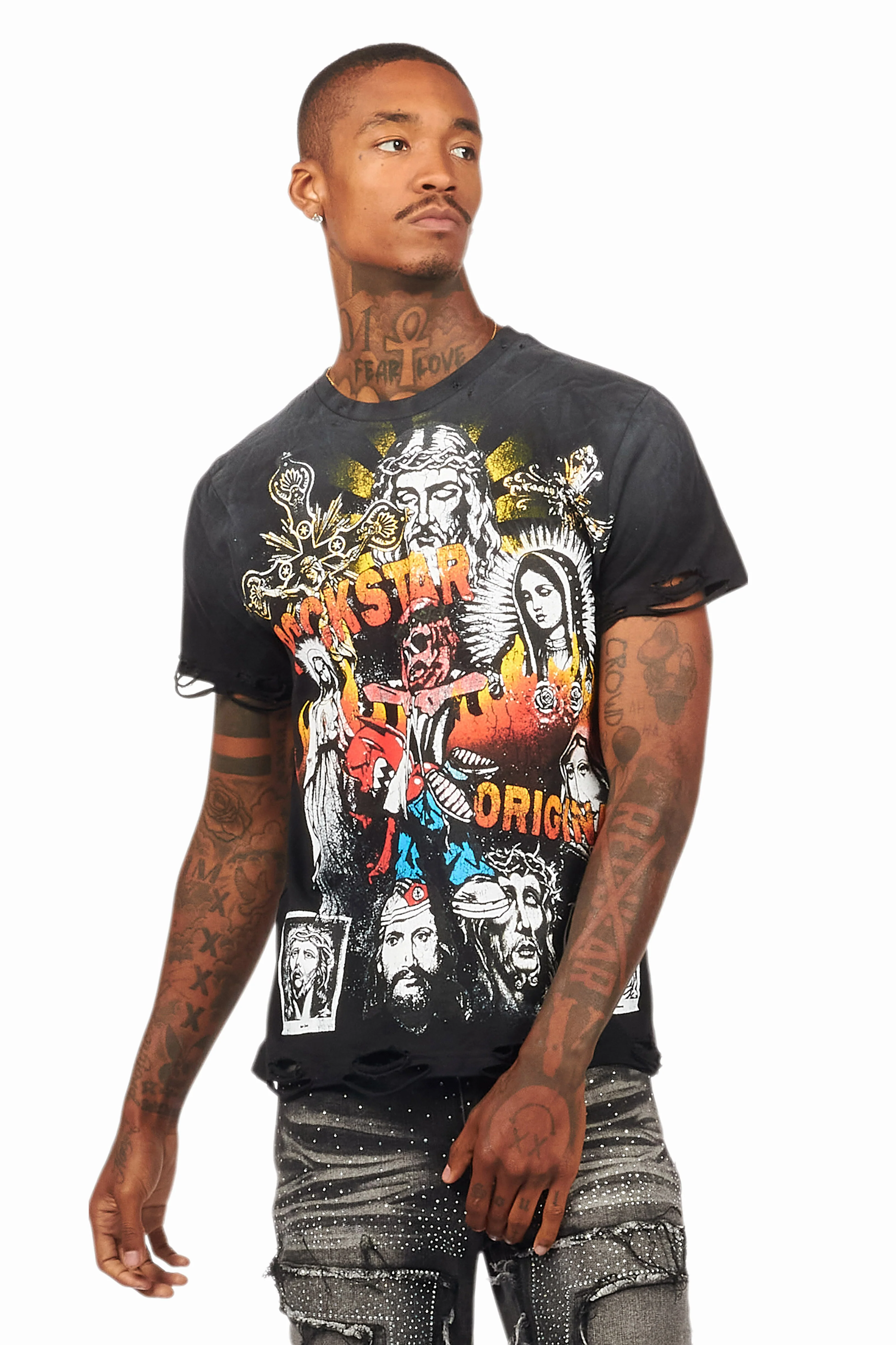 Axion Black Graphic T-Shirt - Image 3
