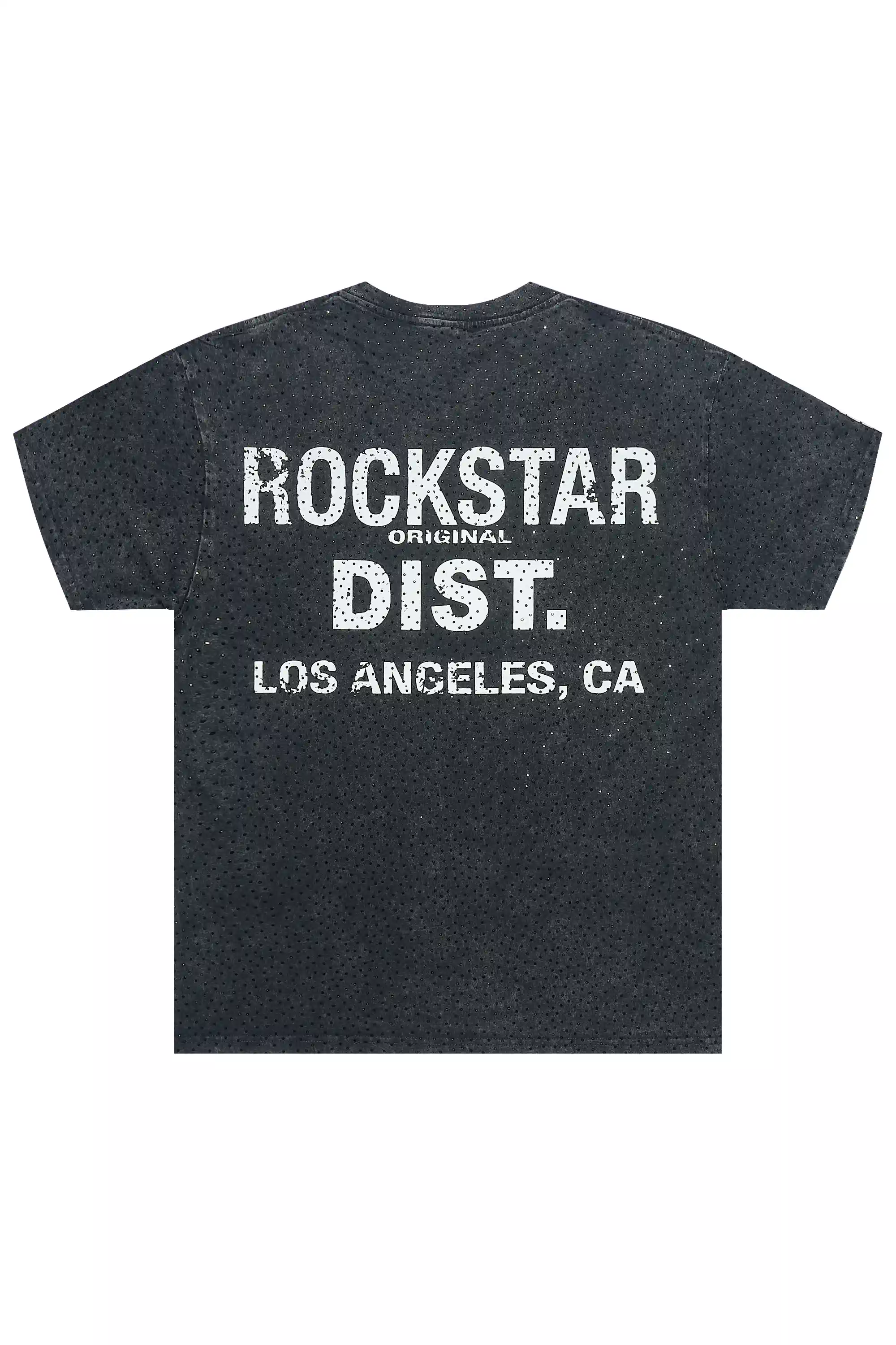 Lake Black Graphic Rhinestone T-Shirt