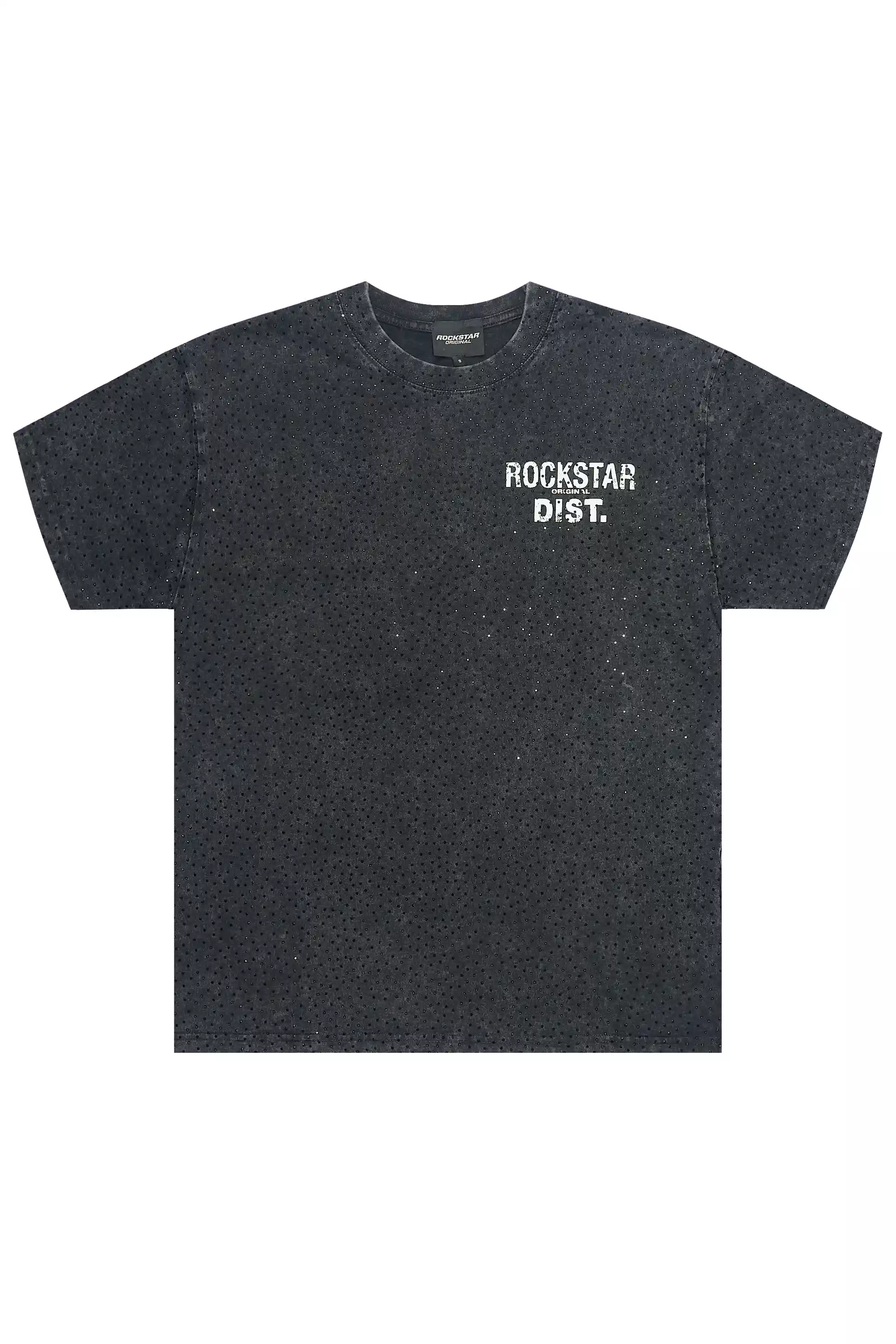 Lake Black Graphic Rhinestone T-Shirt - Image 8