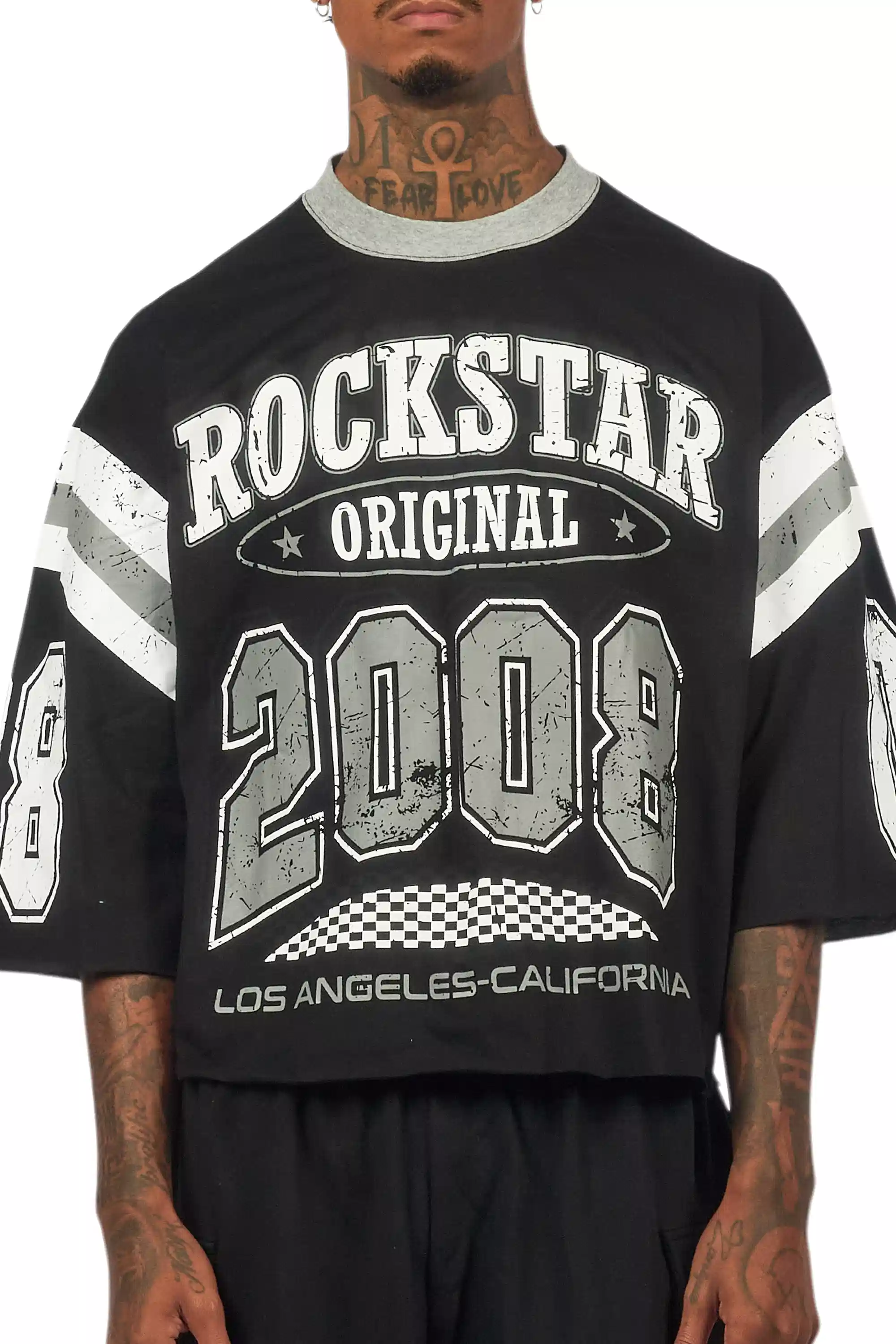 Jaren Black Boxy Crop T-Shirt - Image 10