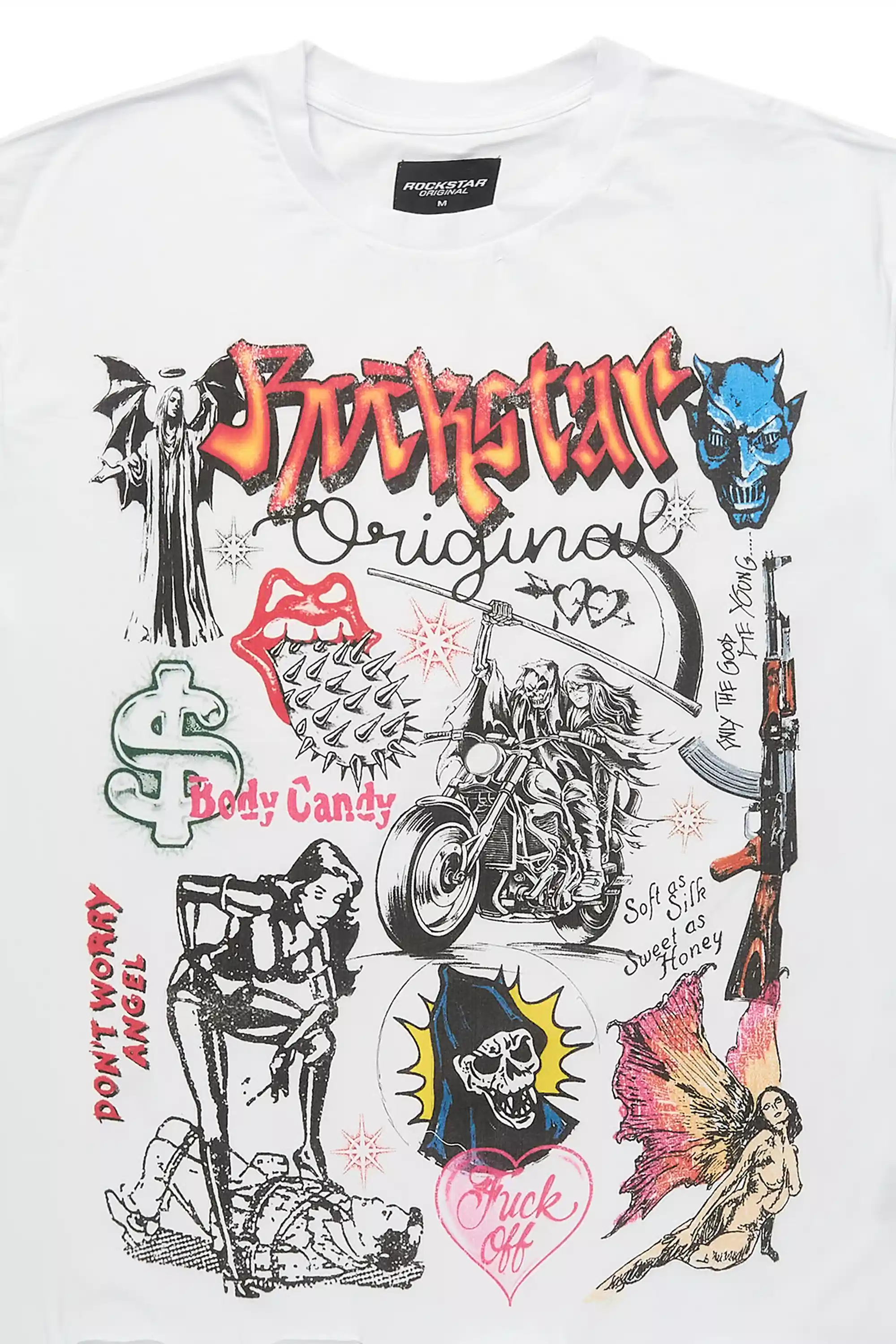 Shootah White Oversized Graphic T-Shirt - Image 6