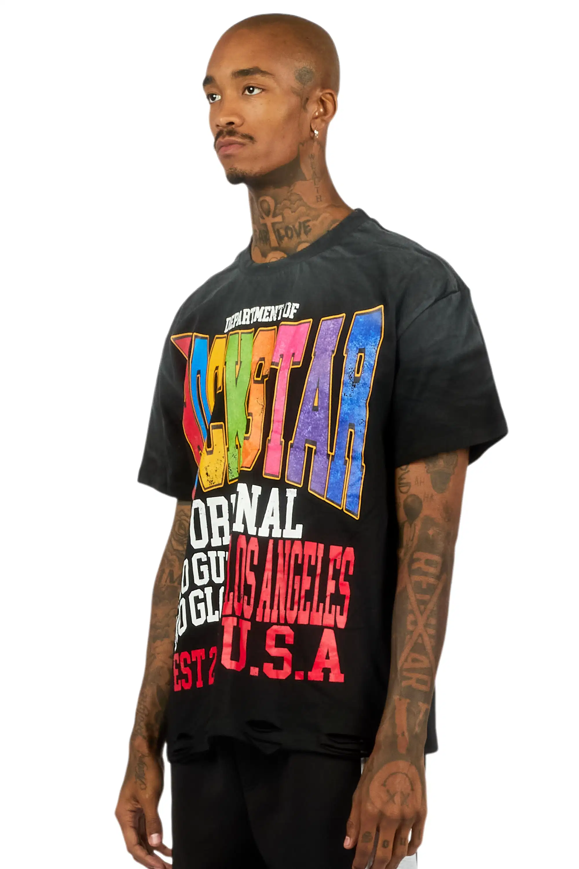 Keen Black Oversized Graphic T-Shirt - Image 4