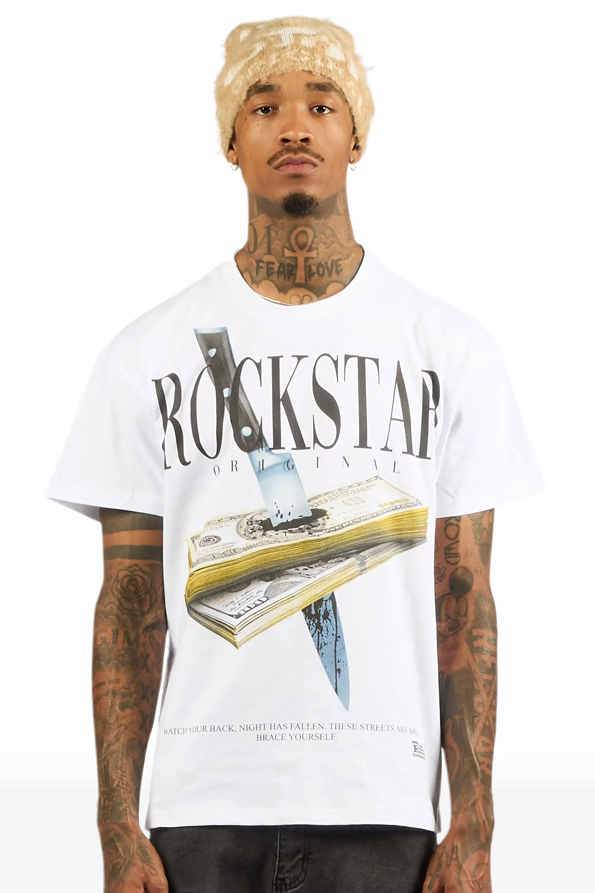 Datenyte White Oversized Graphic T-Shirt - Image 2