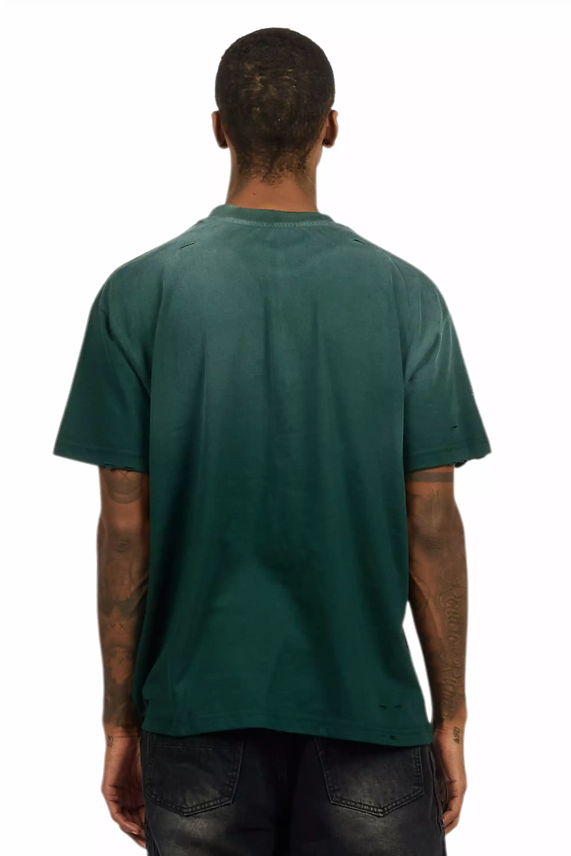 Palmer 2.0 Dark Green Oversized Graphic T-Shirt - Image 5