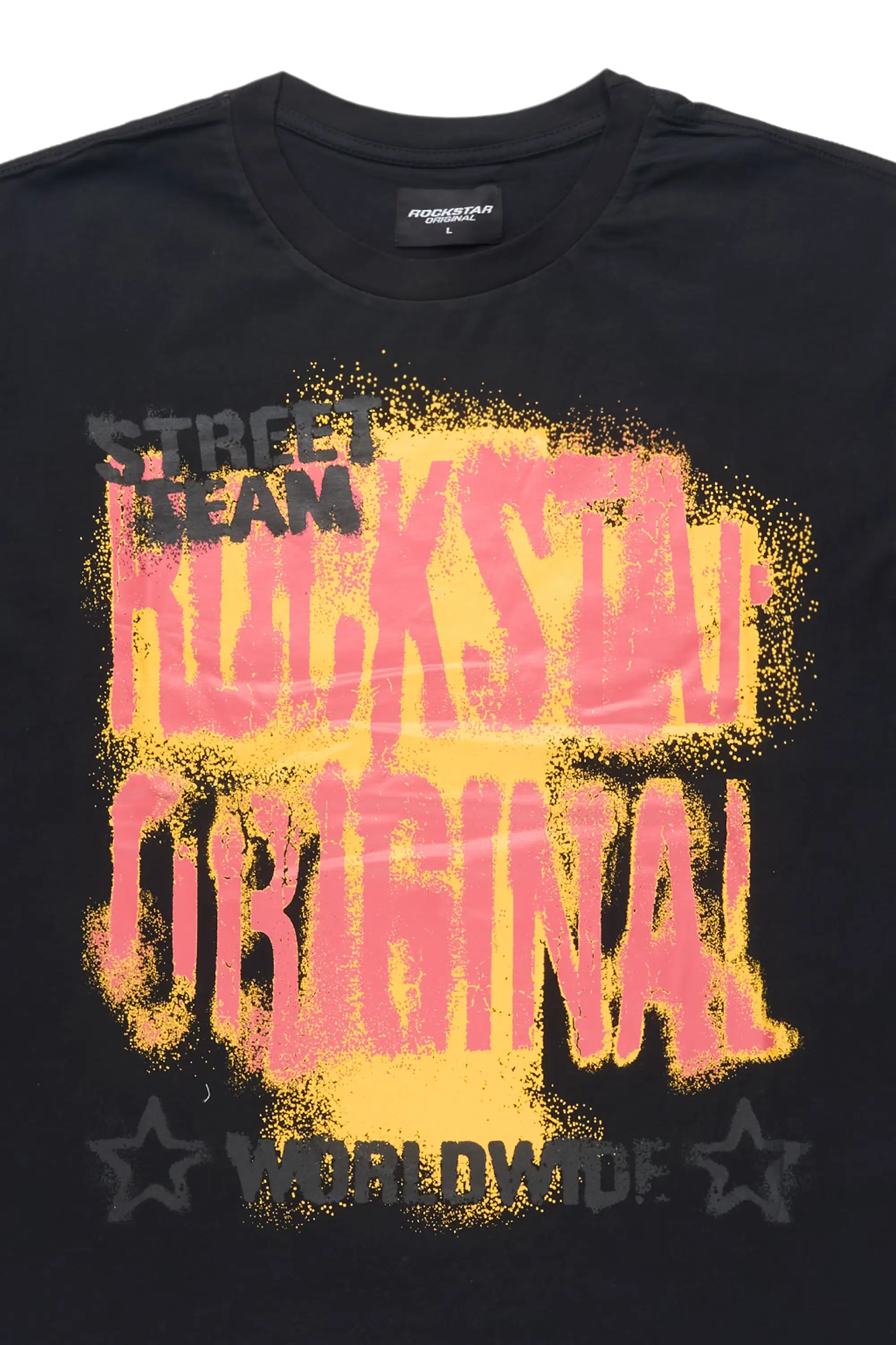 Crest Black Oversized Graphic T-Shirt - Image 6