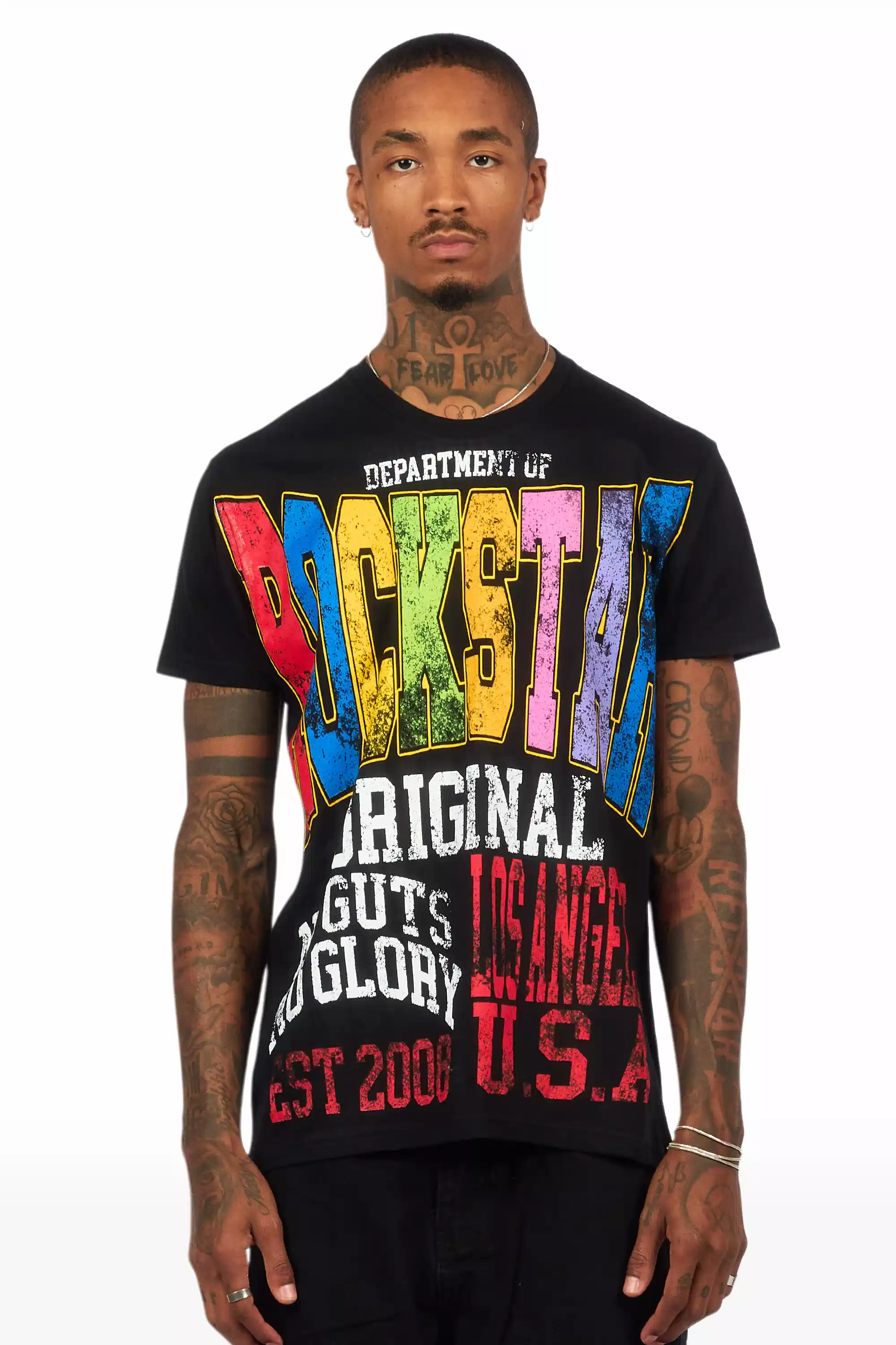 Keen Black/Multi Oversized Graphic T-Shirt - Image 3