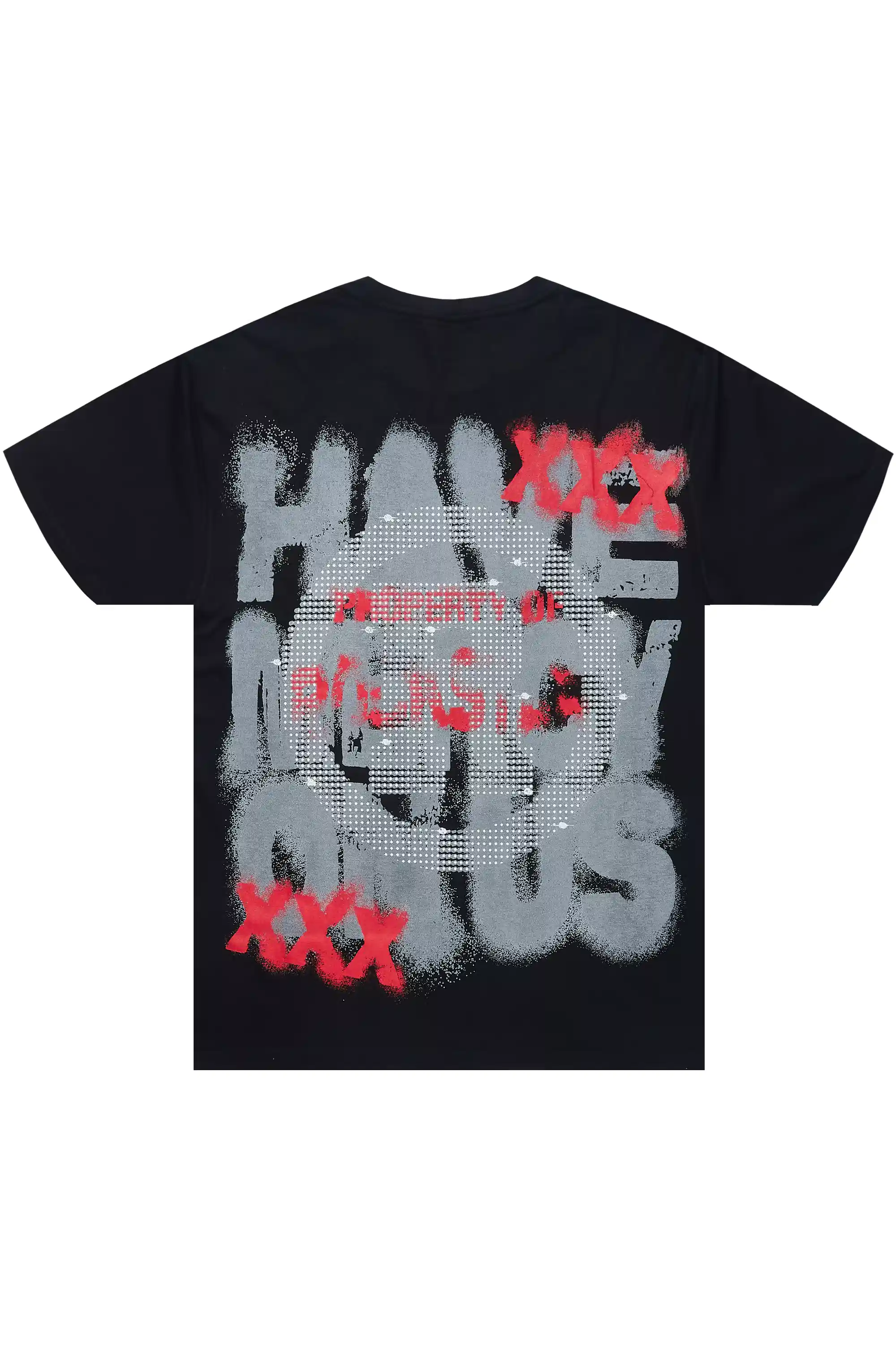 Kyo Black Oversized Graphic T-Shirt - Image 7