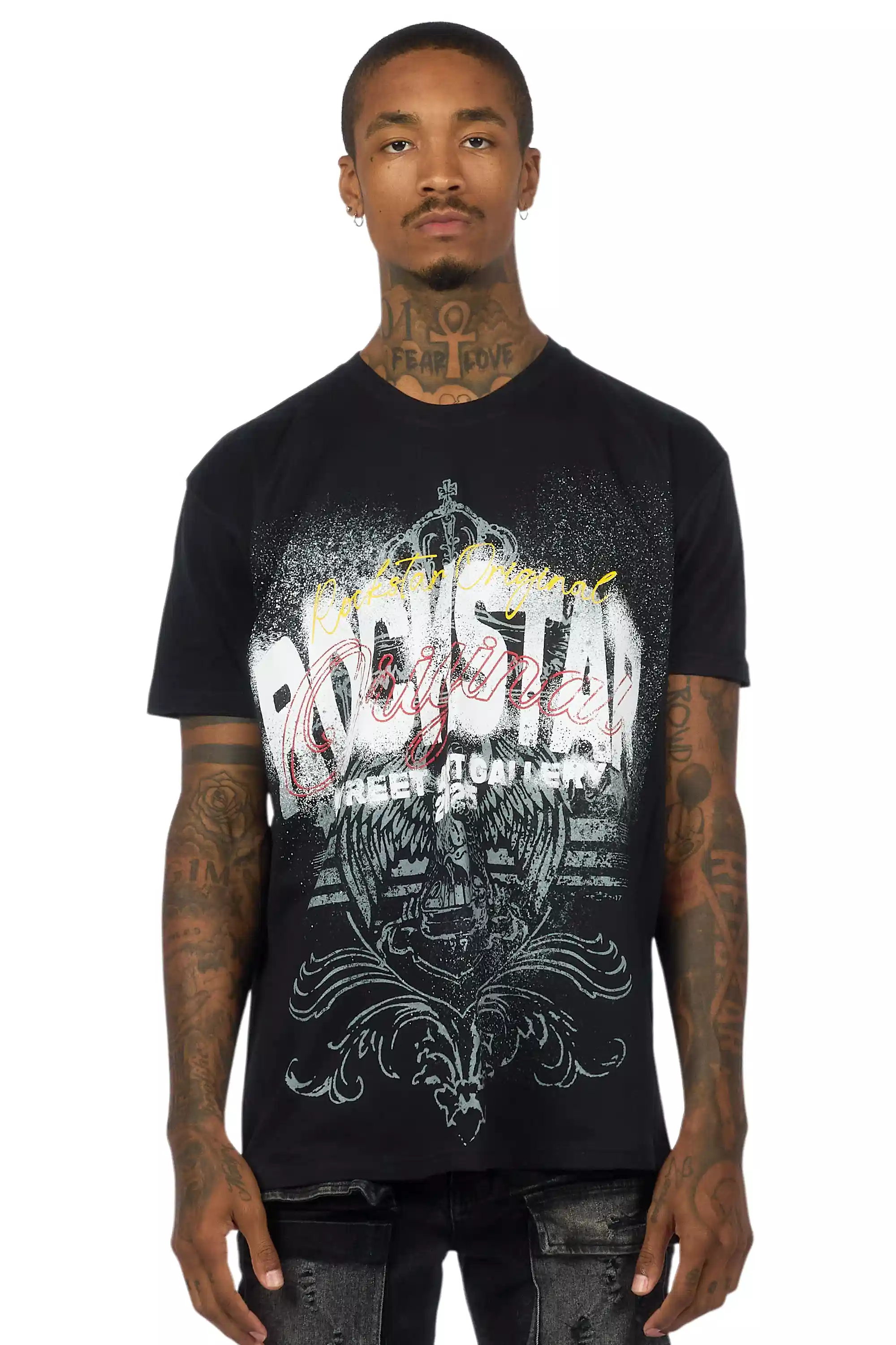 Irix Black Oversized Graphic T-Shirt - Image 2