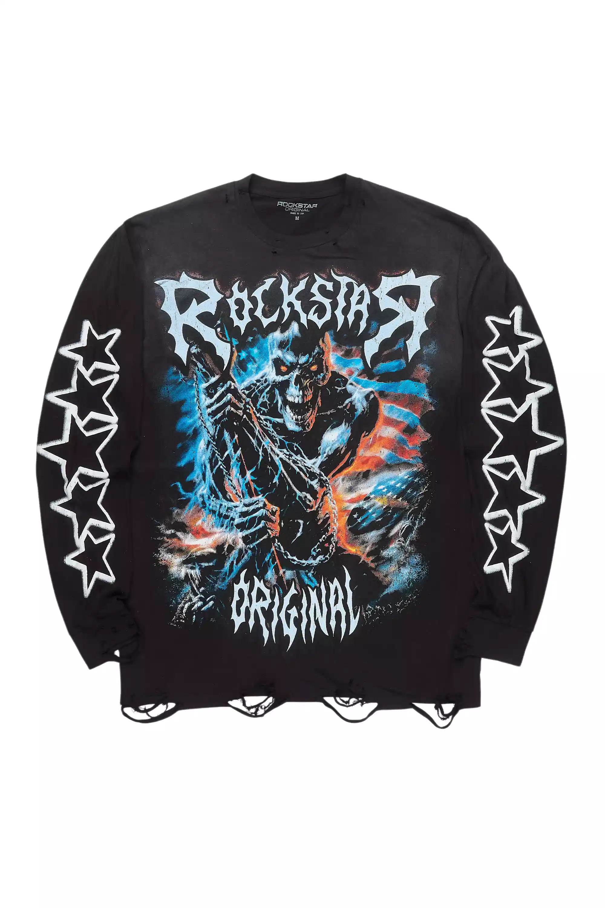 Krio Black/Multi Long Sleeve Graphic T-Shirt