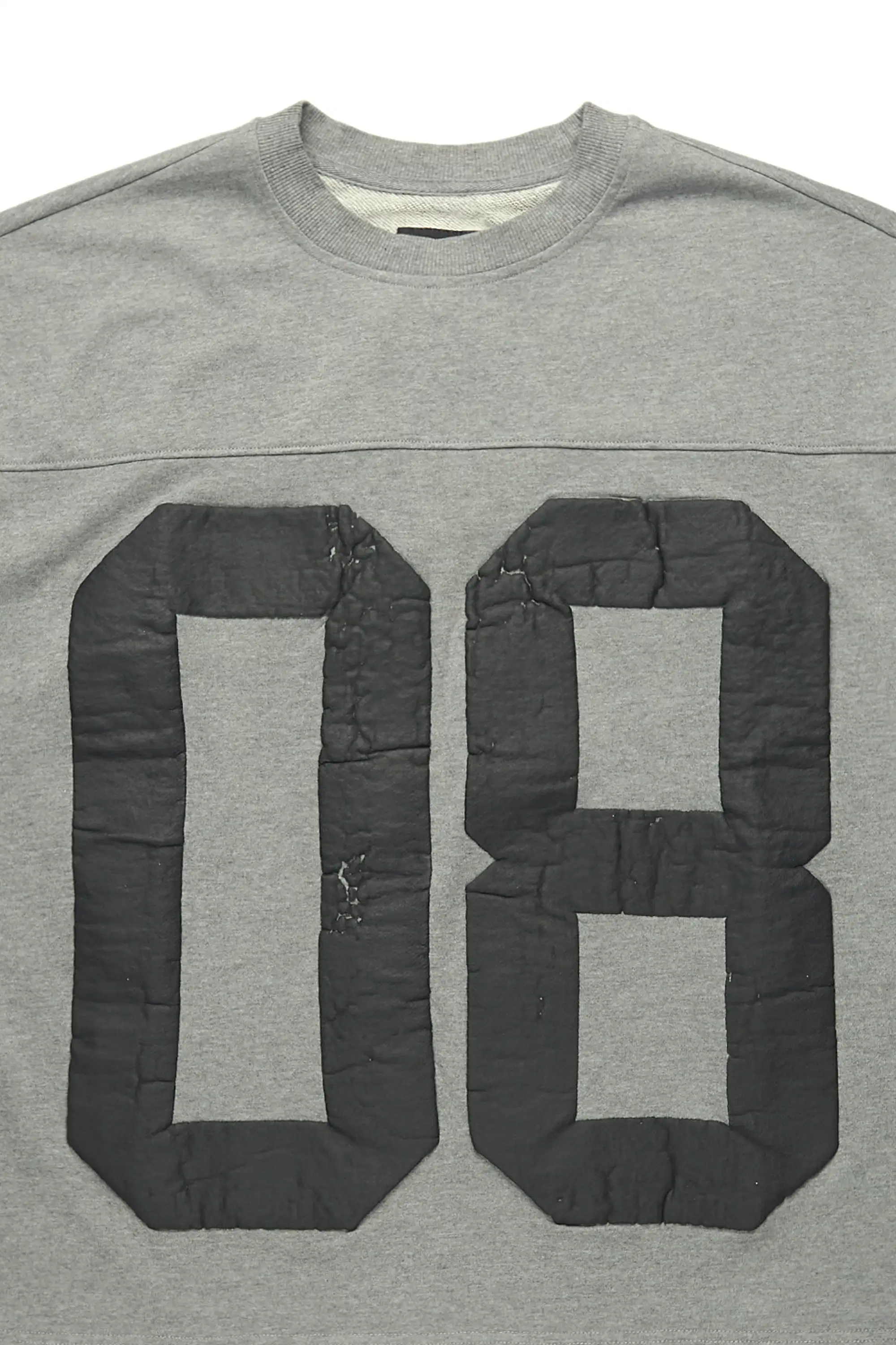 Outline Heather Grey French Terry T-Shirt - Image 3